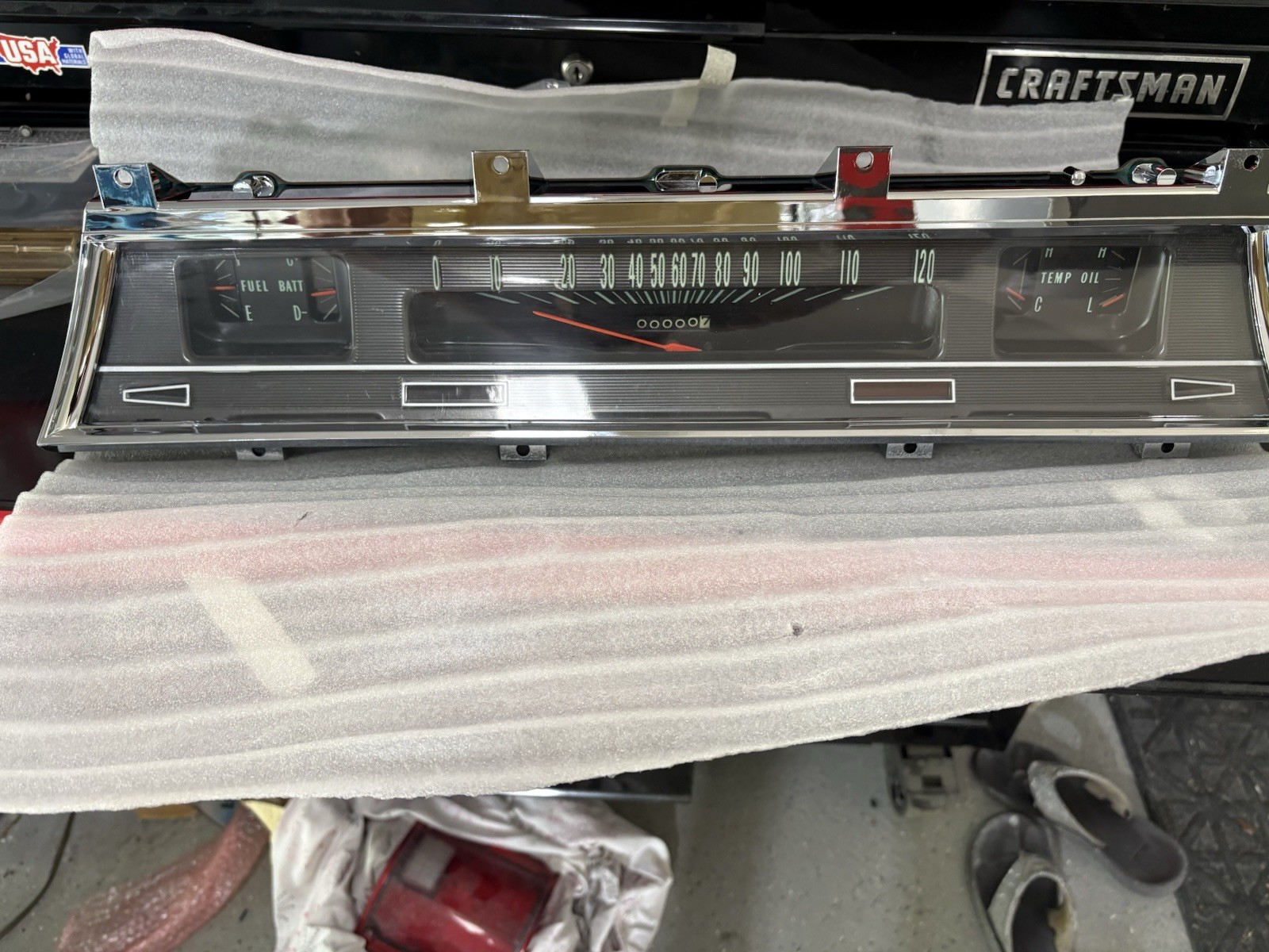 1966  1967 Chevelle SS El Camino Instrumental  Gauge Cluster