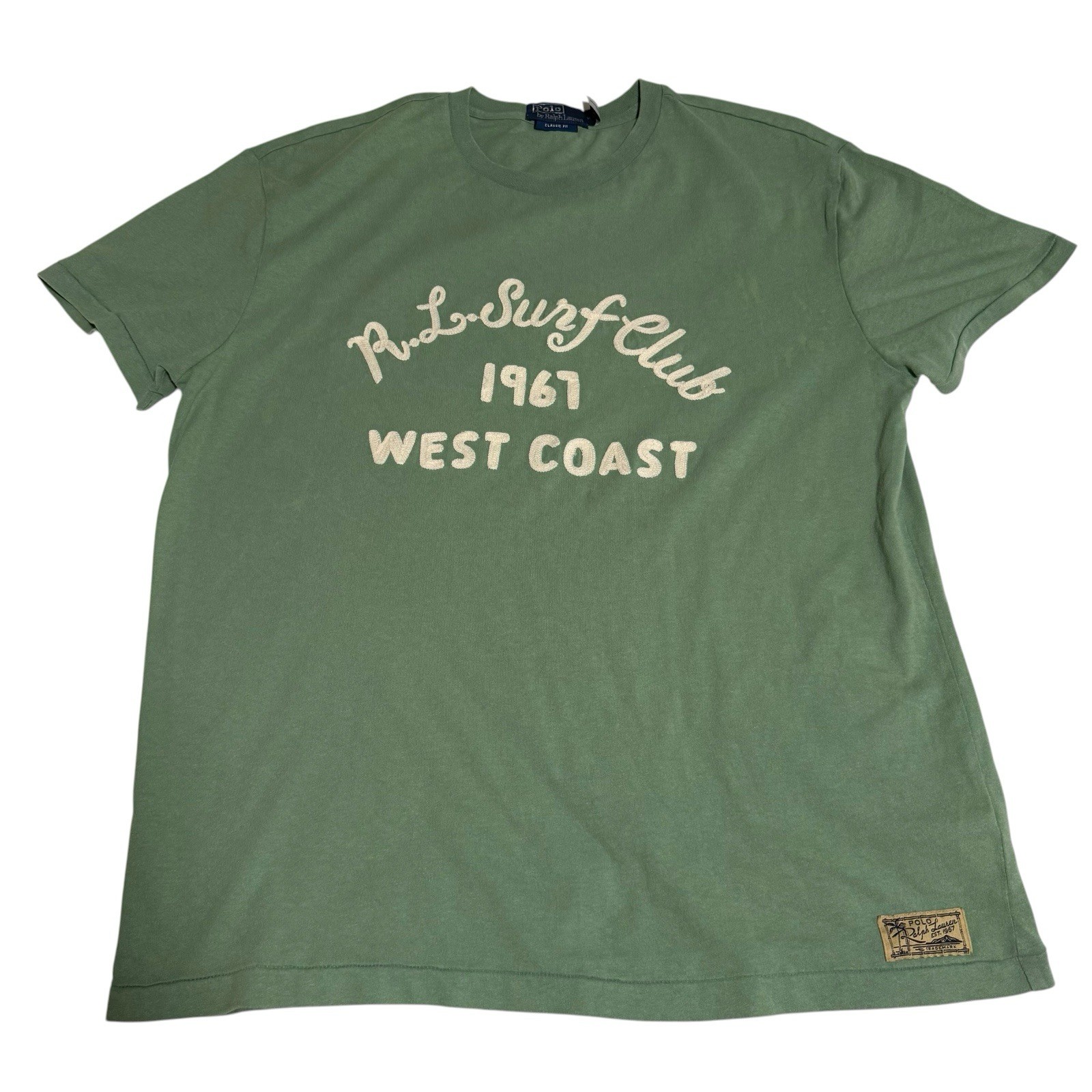 Polo Ralph Lauren R.L. Surf Club West Coast Vintage Green Mens Medium M