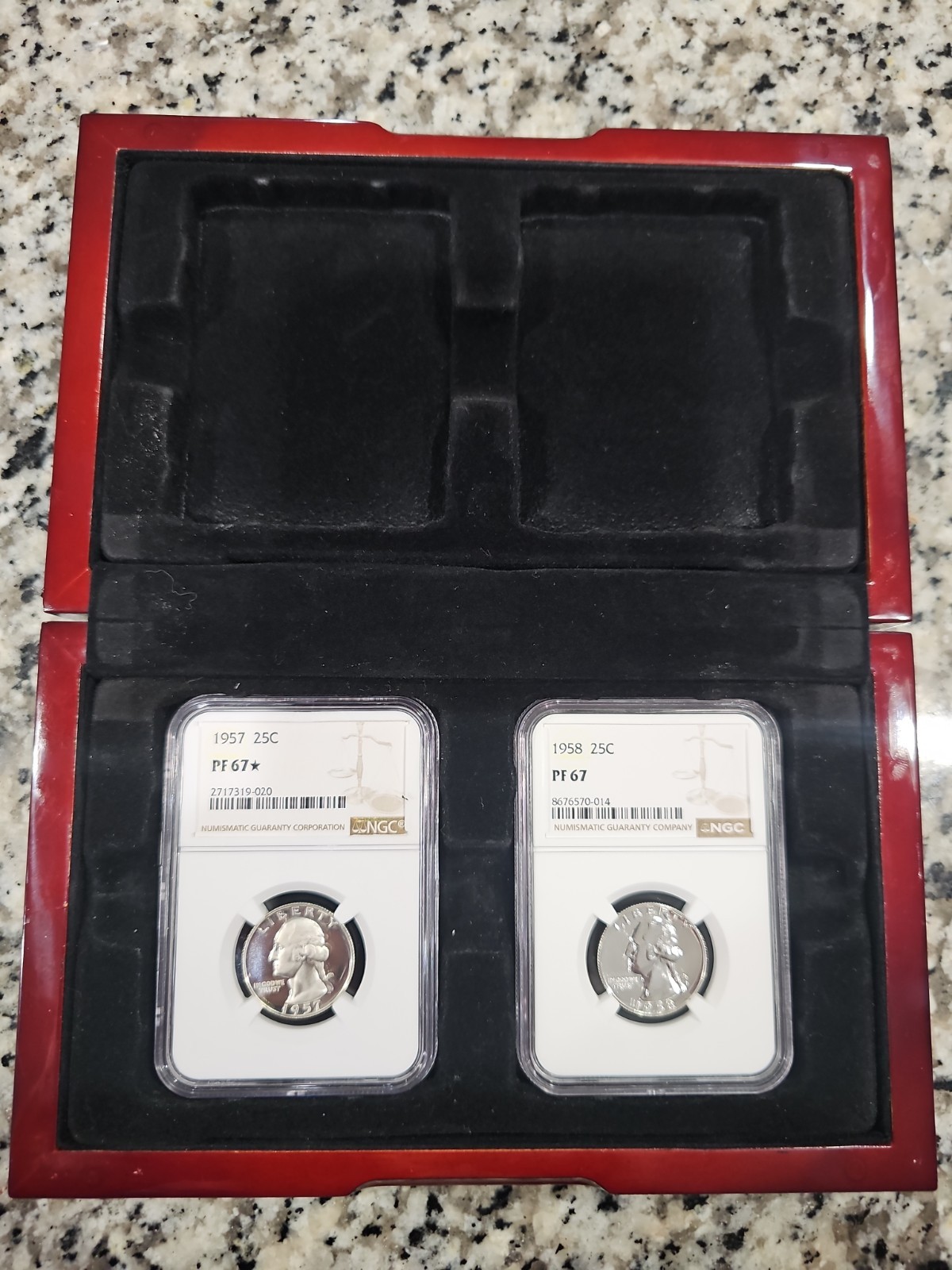 NGC COLLECTION 1958 & 1958 PROOF 67 ONE WITH  \