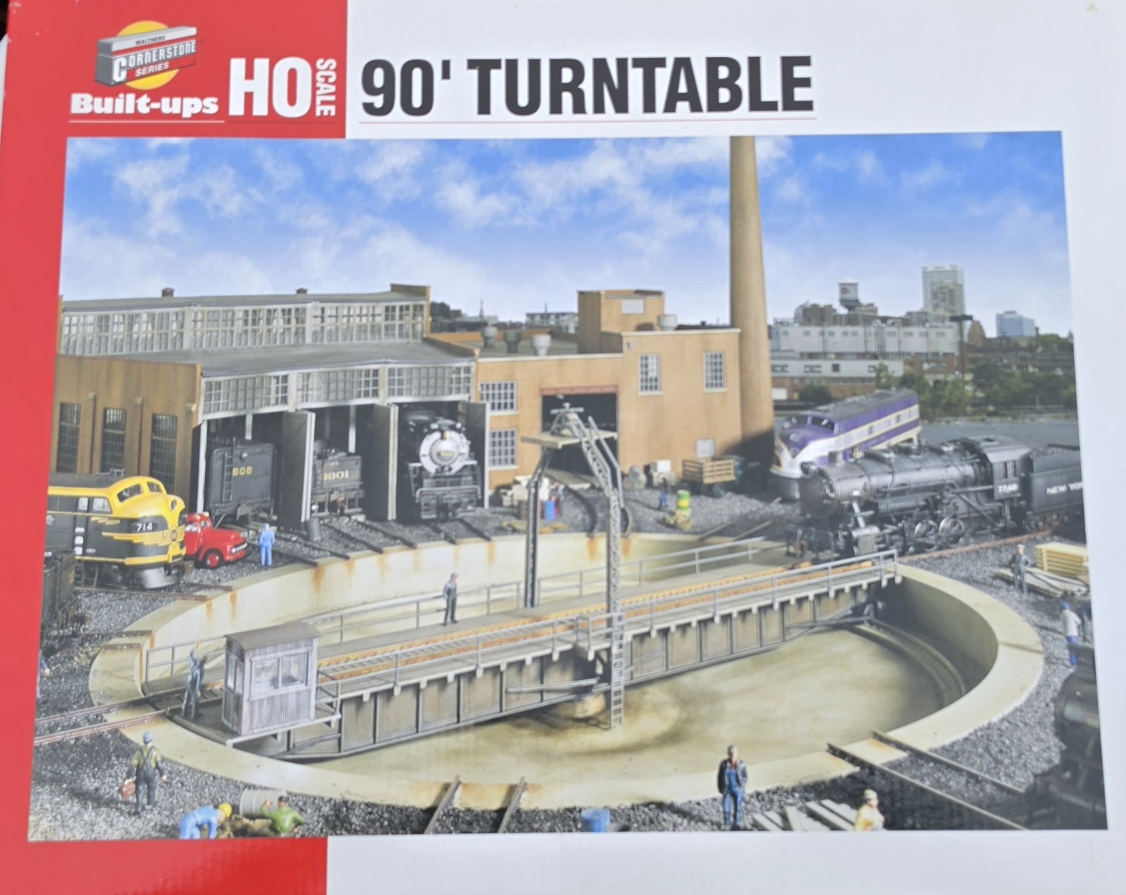 Walthers Cornerstone Built-ups - HO Scale- 90\' Turntable #933-2840 Walthers Cornerstone Built-ups - HO Scale- 90\' Turntable #933-2840