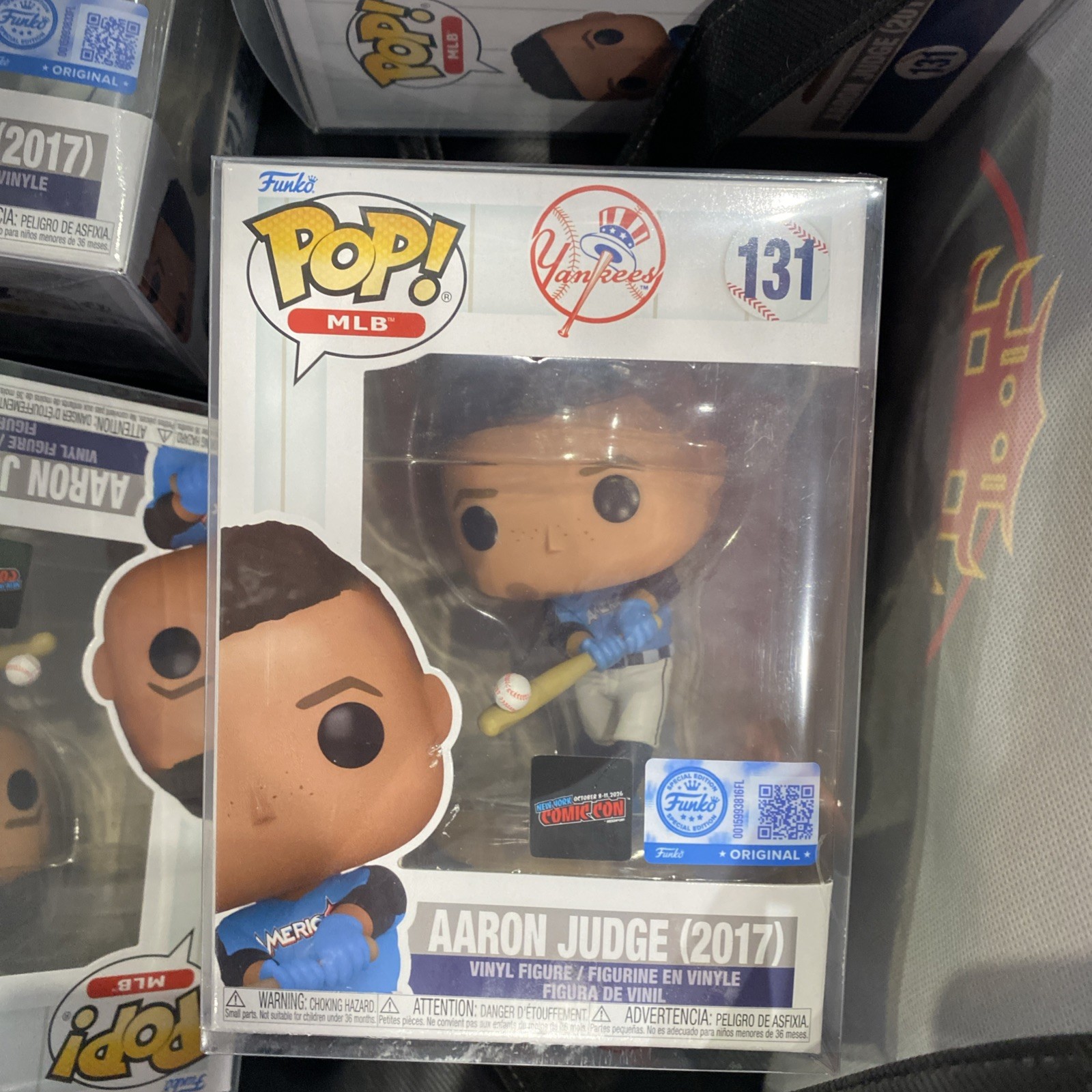 NYCC 2026 EXCLUSIVE FUNKO POP NY YANKEES - AARON JUDGE (2017) FIGURE in hand NYCC 2026 EXCLUSIVE FUNKO POP NY YANKEES - AARON JUDGE (2017) FIGURE in hand