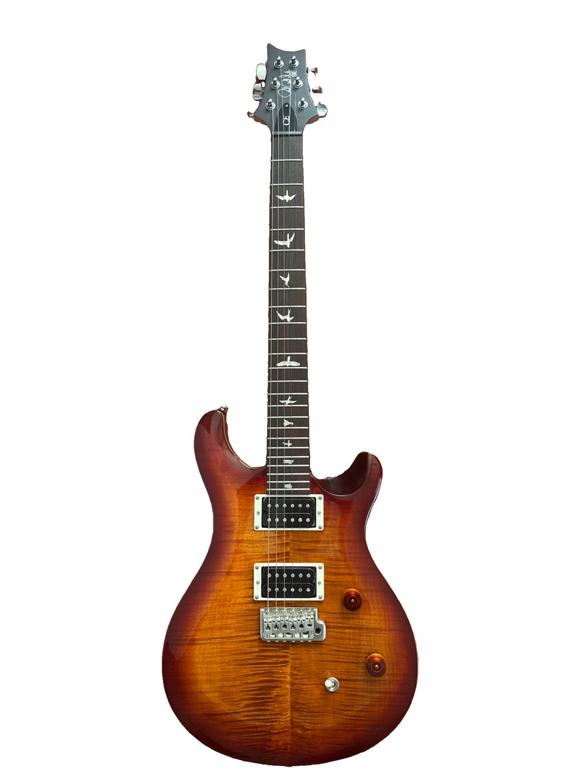 PRS SE CE 24 Gloss Electric Guitar Blood Orange 2023 Flame Maple + Road Runner PRS SE CE 24 Gloss Electric Guitar Blood Orange 2023 Flame Maple + Road Runner