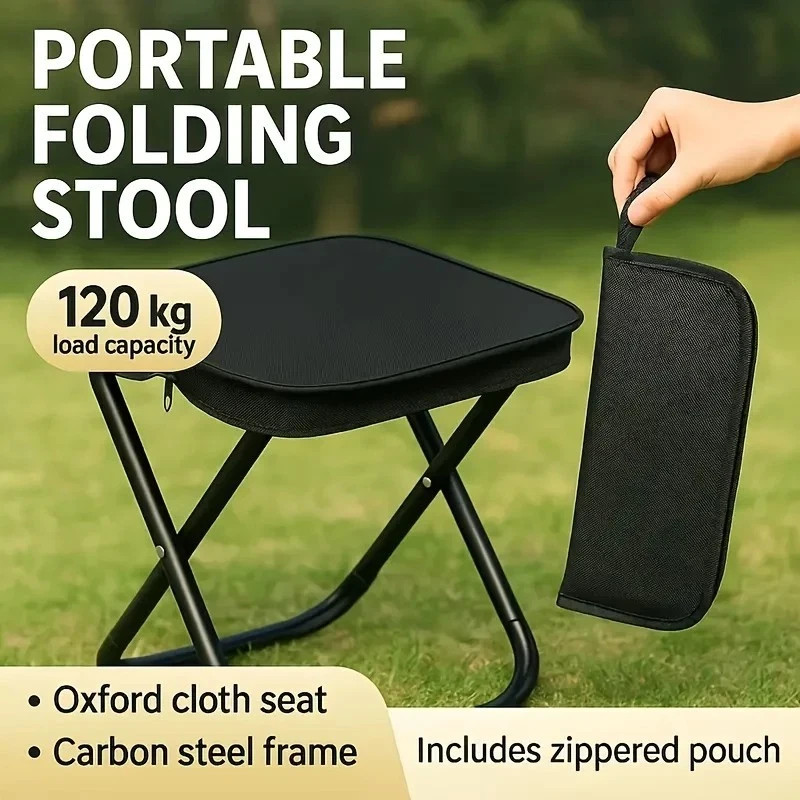 Small-Folding Stool Mini Portable Outdoor Camping Chair Foldable Hiking-USA