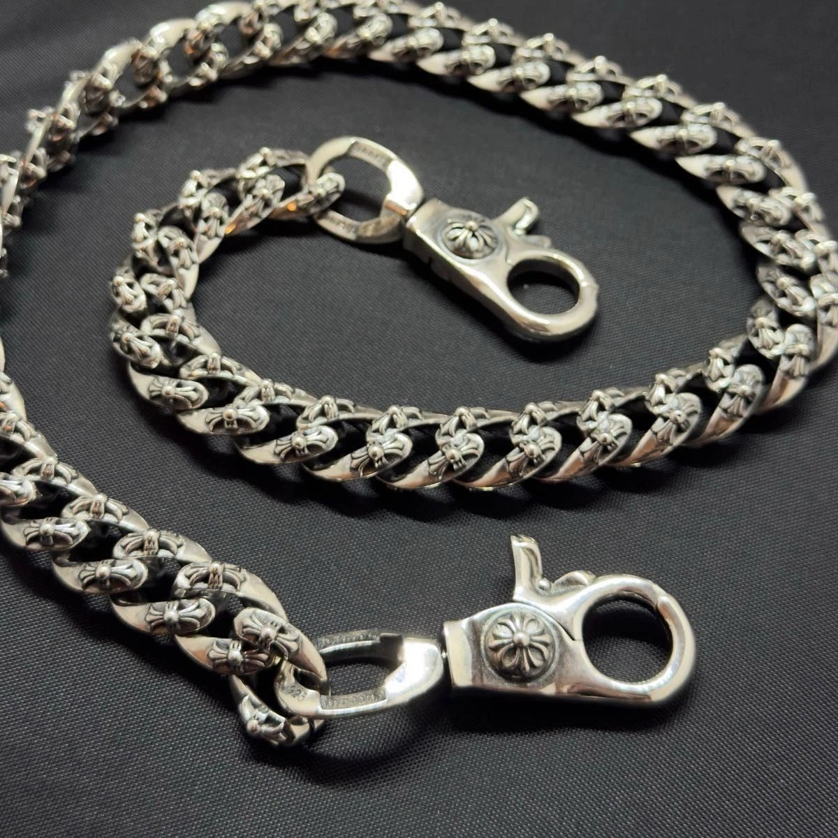 Chrome Hearts Cross Cuban Link Wallet Chain 20 inches