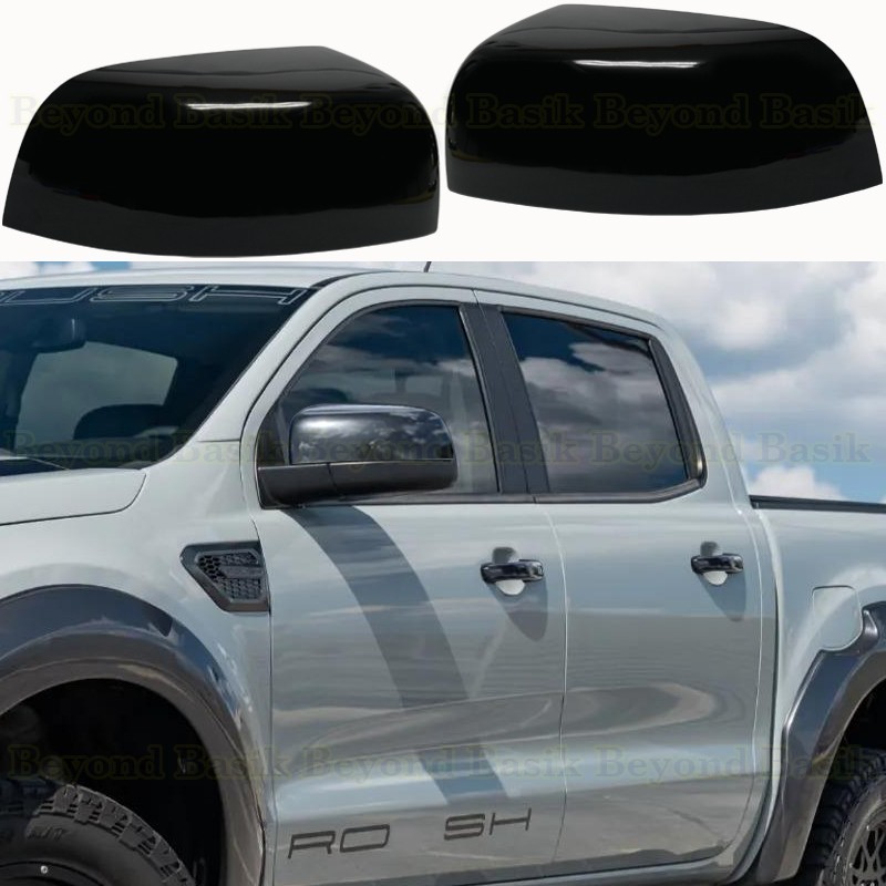 2012-2023 Ford Ranger CLIP-ON REPLACEMENT Mirror Cover GLOSS BLACK W/O Signal HL 2012-2023 Ford Ranger CLIP-ON REPLACEMENT Mirror Cover GLOSS BLACK W/O Signal HL
