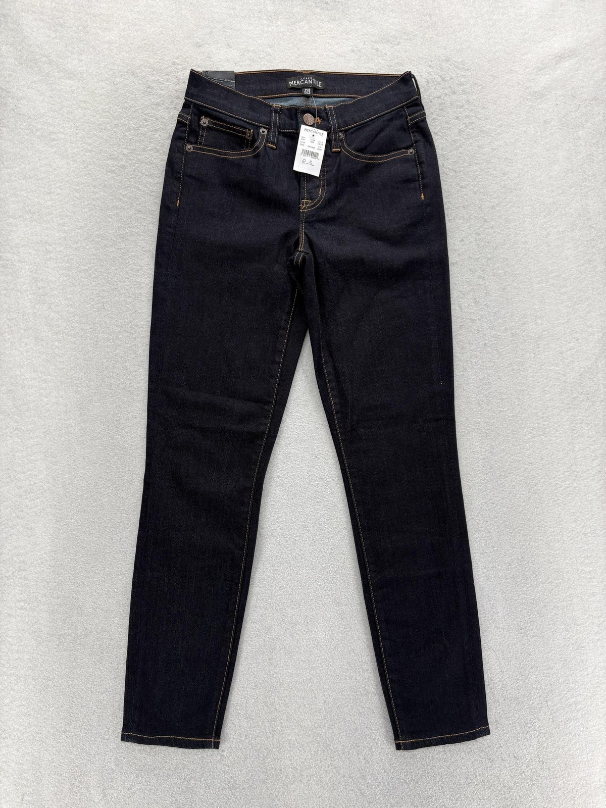 J.Crew Mercantile Skinny Jeans Womens 25 Blue Rinse Wash Mid Rise Stretch Preppy