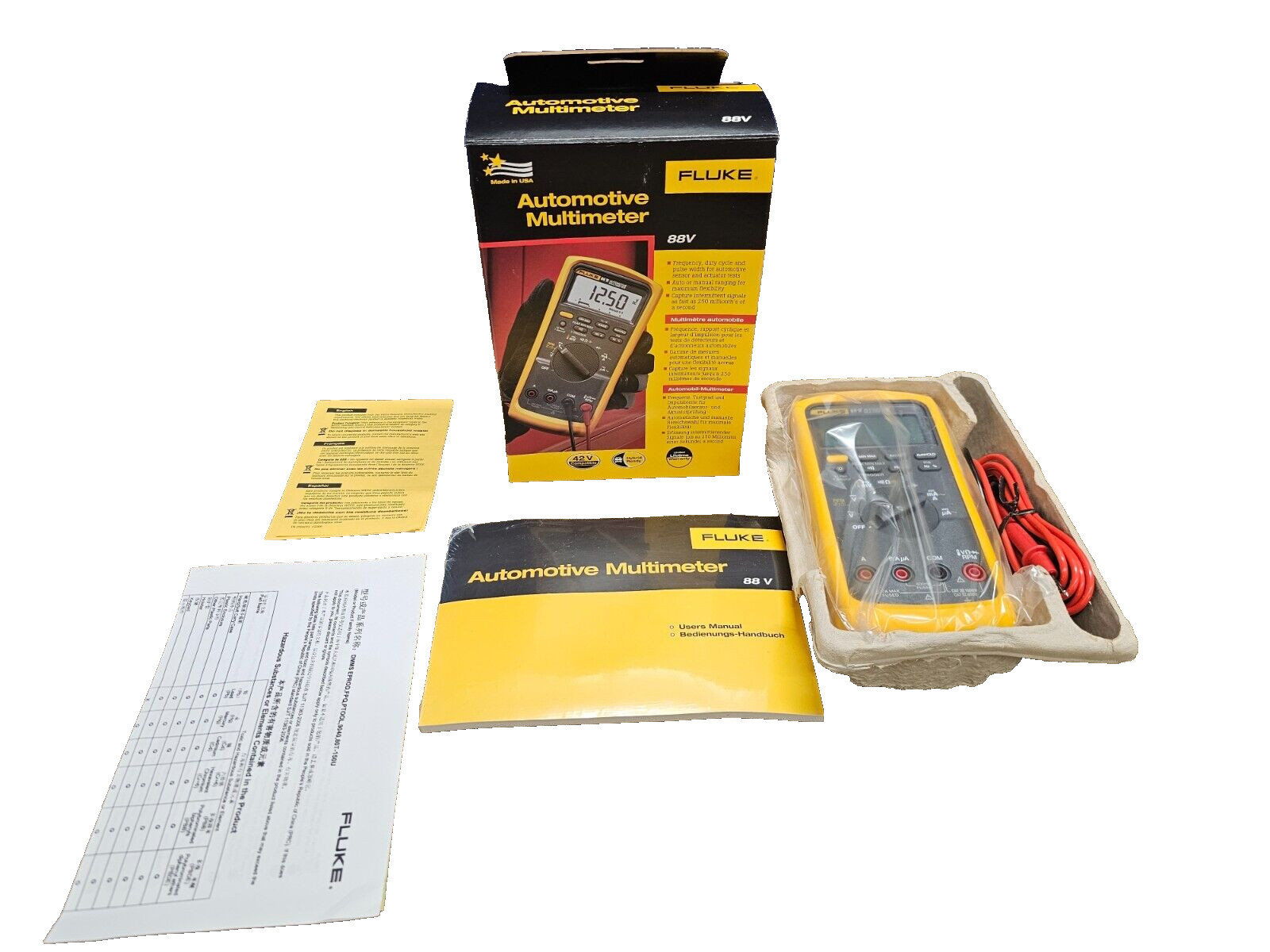 Fluke 88V 5 Automotive Digital Multimeter Voltage Tester Voltmeter USA NEW Fluke 88V 5 Automotive Digital Multimeter Voltage Tester Voltmeter USA NEW