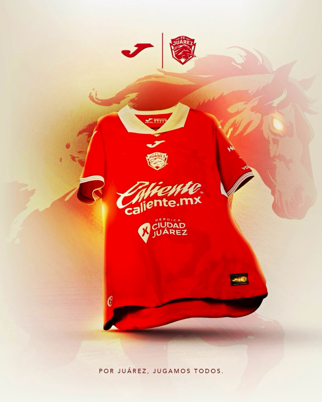 Joma FC Juárez Red/Gold Soccer Jersey 2026/2027