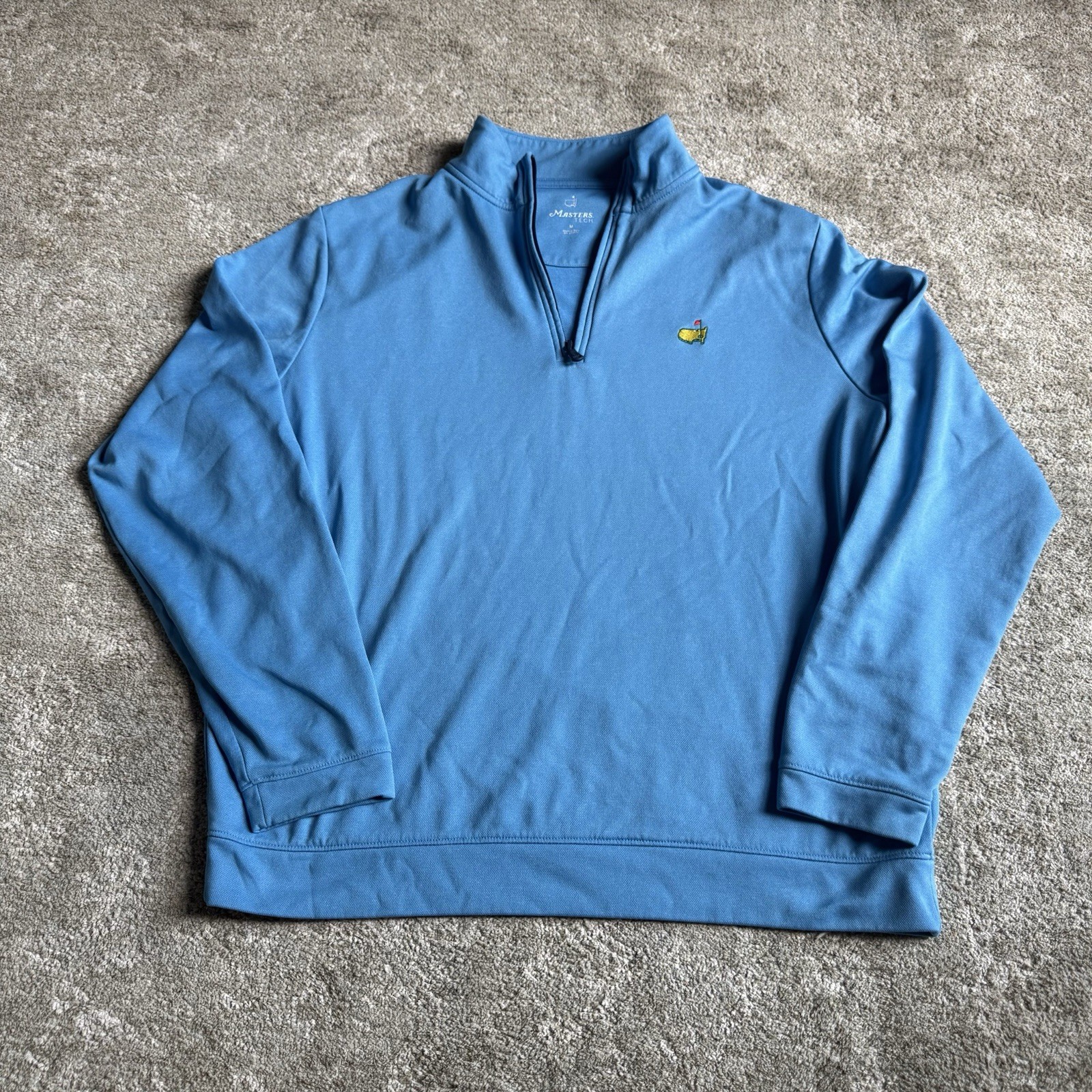 Masters Tech Light Blue 1/4 Zip Pullover Sweatshirt, Size M Masters Tech Light Blue 1/4 Zip Pullover Sweatshirt, Size M