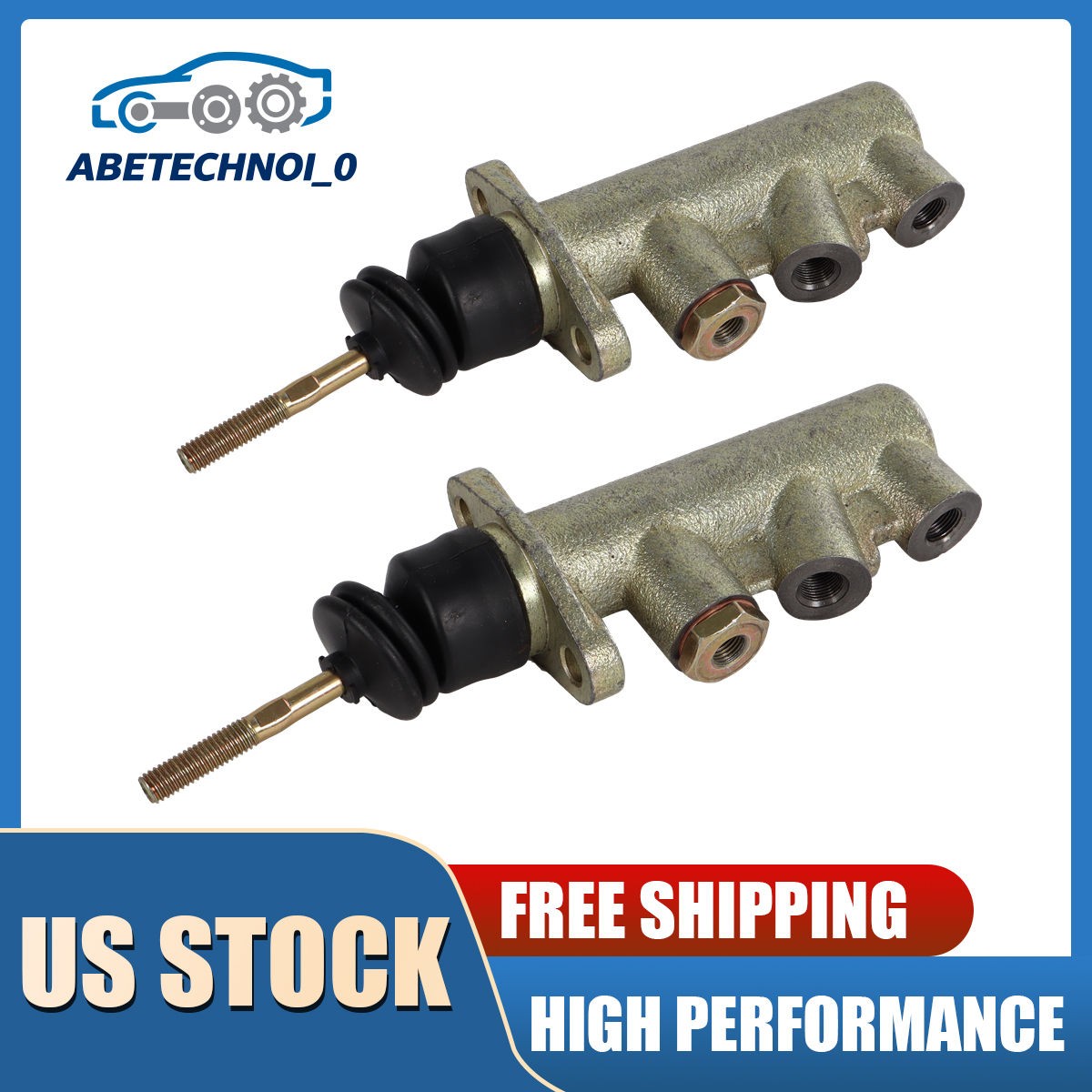2X Brake Master Cylinder 3614780M91 For Massey Ferguson 365 362 375 383 398 399
