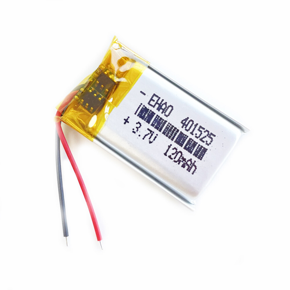 3.7V 120mAh LiPo Polymer Rechargeable Battery 401525 For Bluetooth 3D Glasess