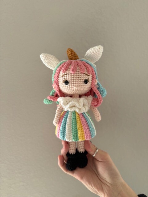 Crochet doll, 10 Crochet doll, 10