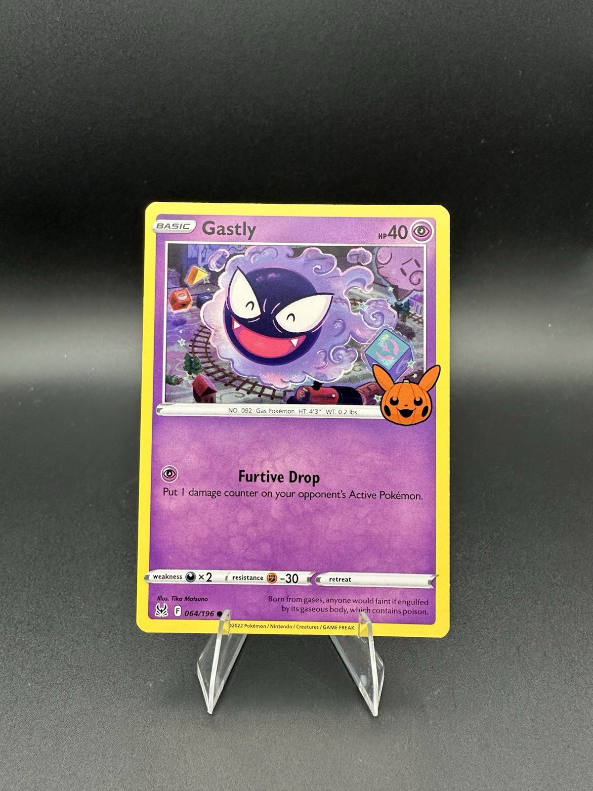 Gastly 64/196 Lost Origin Trick or Trade Pokemon TCG