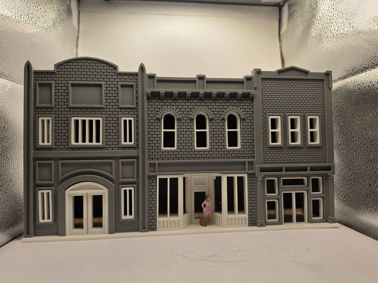 MAIN STREET 6-7-8 ASSEMBLED PRINT ON DEMAND O SCALE BUILDING/DIORAMA