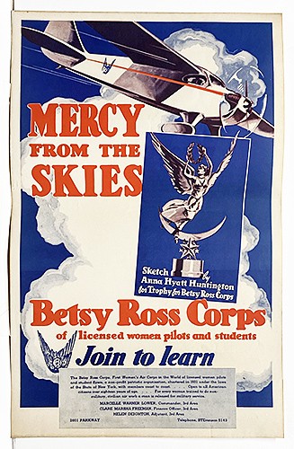 Original WWII US Betsy Ross Air Corps Poster - Mercy from the Skies Original WWII US Betsy Ross Air Corps Poster - Mercy from the Skies