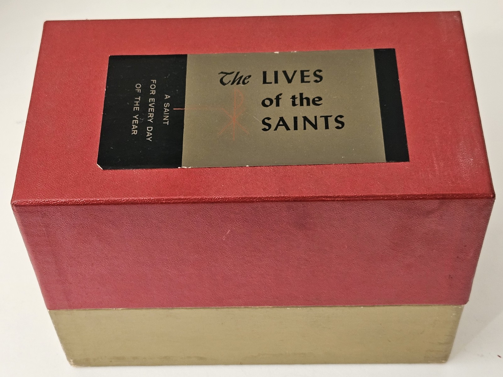 Vintage 1961 Library of Catholic Devotion - 3 Vol Lives of the Saints Boxed Set 