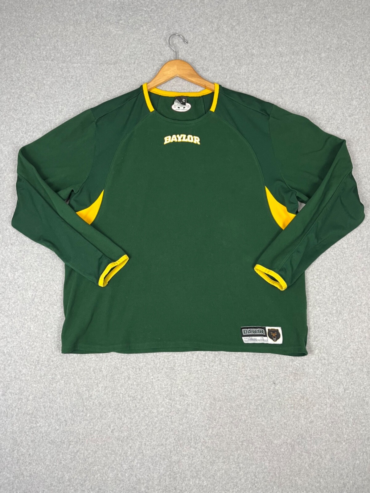 Baylor University Bears Pullover Mens XL Green Under Armour Team Apparel Baylor University Bears Pullover Mens XL Green Under Armour Team Apparel