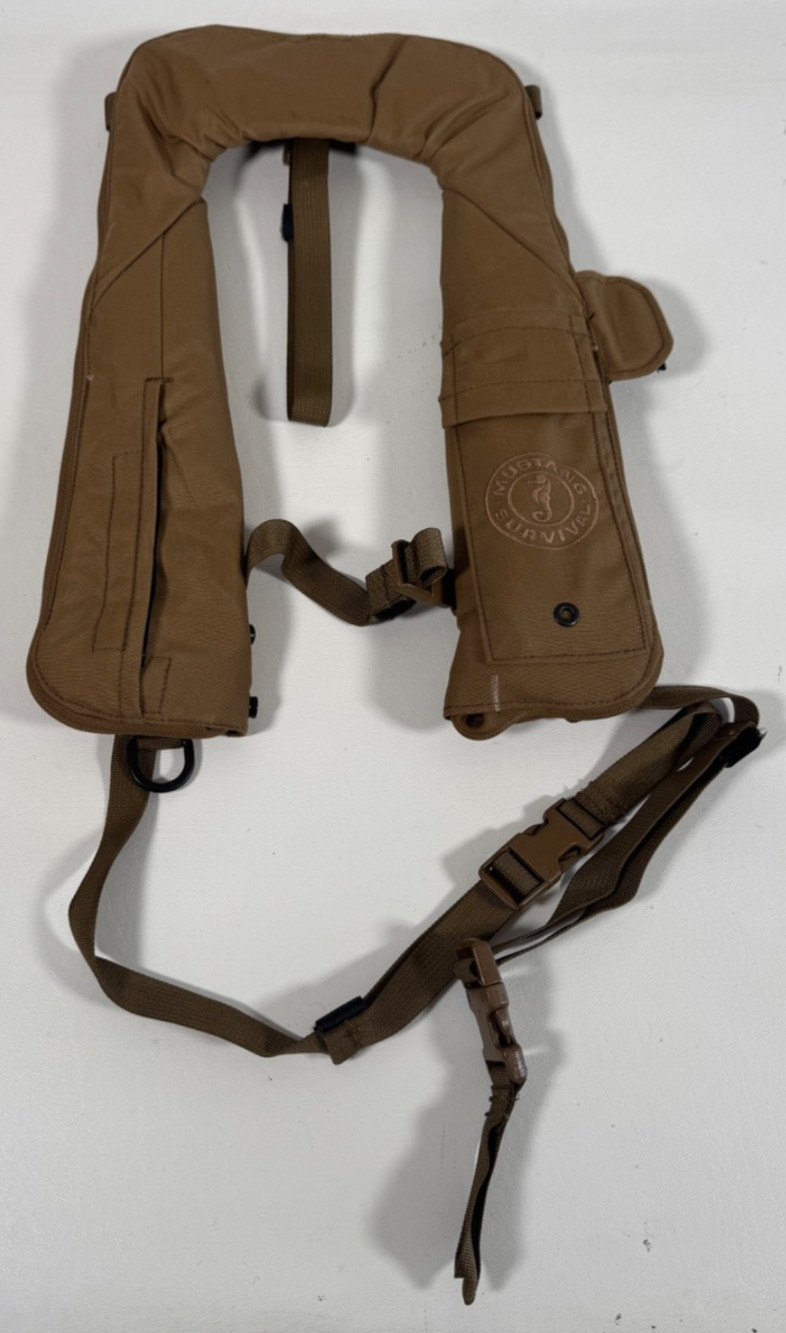 New Mustang Survival MD3196SO Tactical Life Preserver Military USGI Coyote Brown New Mustang Survival MD3196SO Tactical Life Preserver Military USGI Coyote Brown