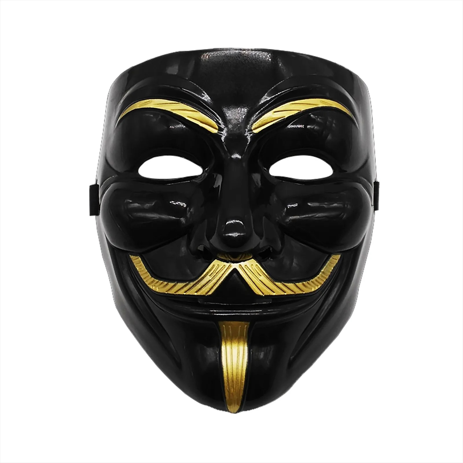 1PC Halloween Black White Face Mask Cosplay Costume Party Anonymous Style