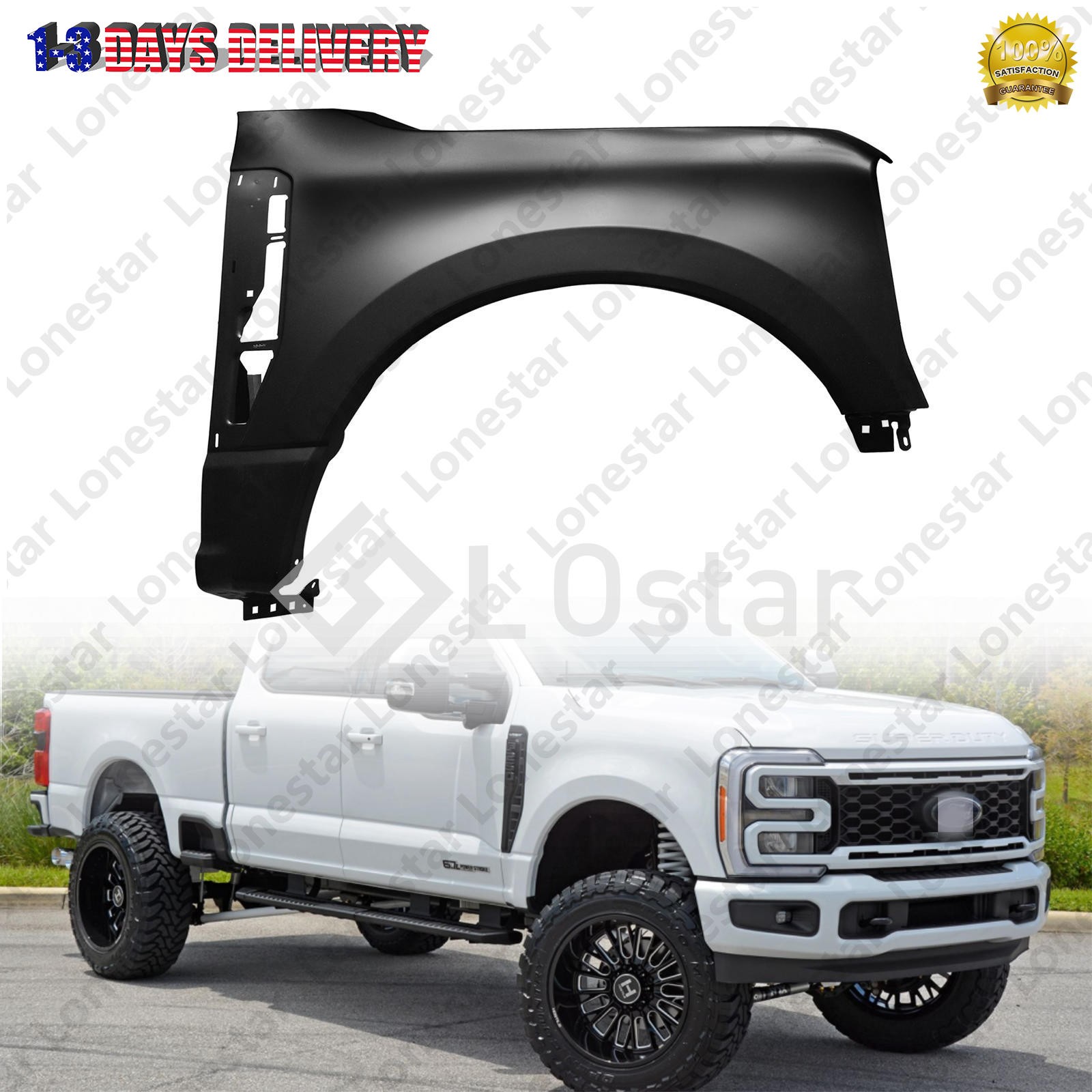 For 2023-2025 Ford F250 F350 Super Duty Front Passenger Side Fender PC3Z16005A