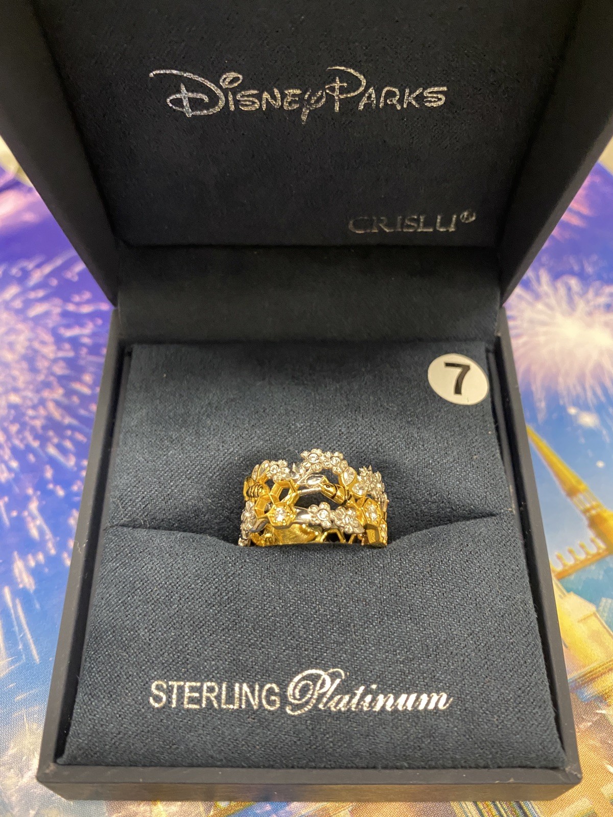 NEW Crislu Winnie the Pooh Ring - Size 7 NIB NEW Crislu Winnie the Pooh Ring - Size 7 NIB