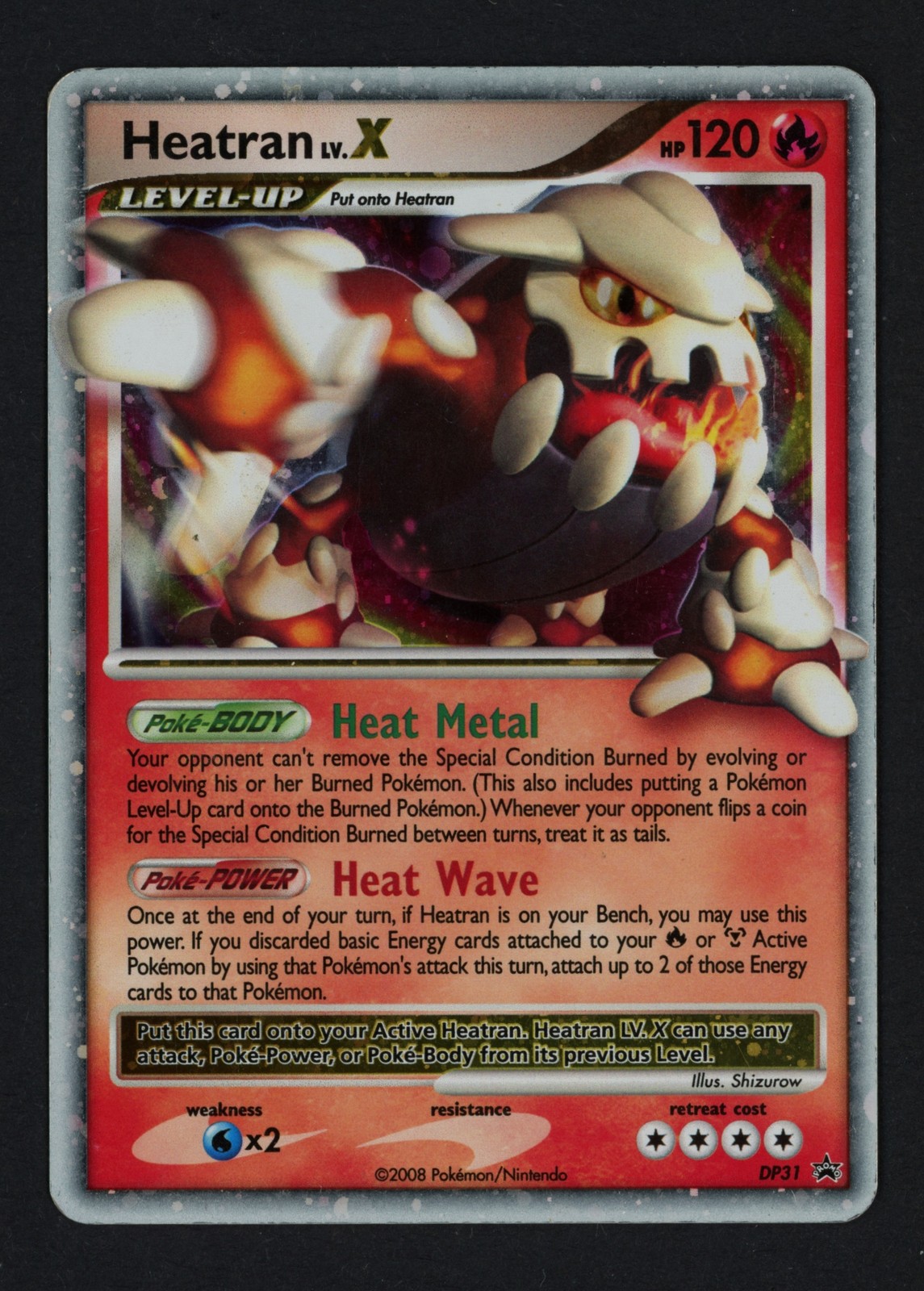Heatran LV.X DP31 Diamond and Pearl Promos Holofoil Promo Pokemon TCG