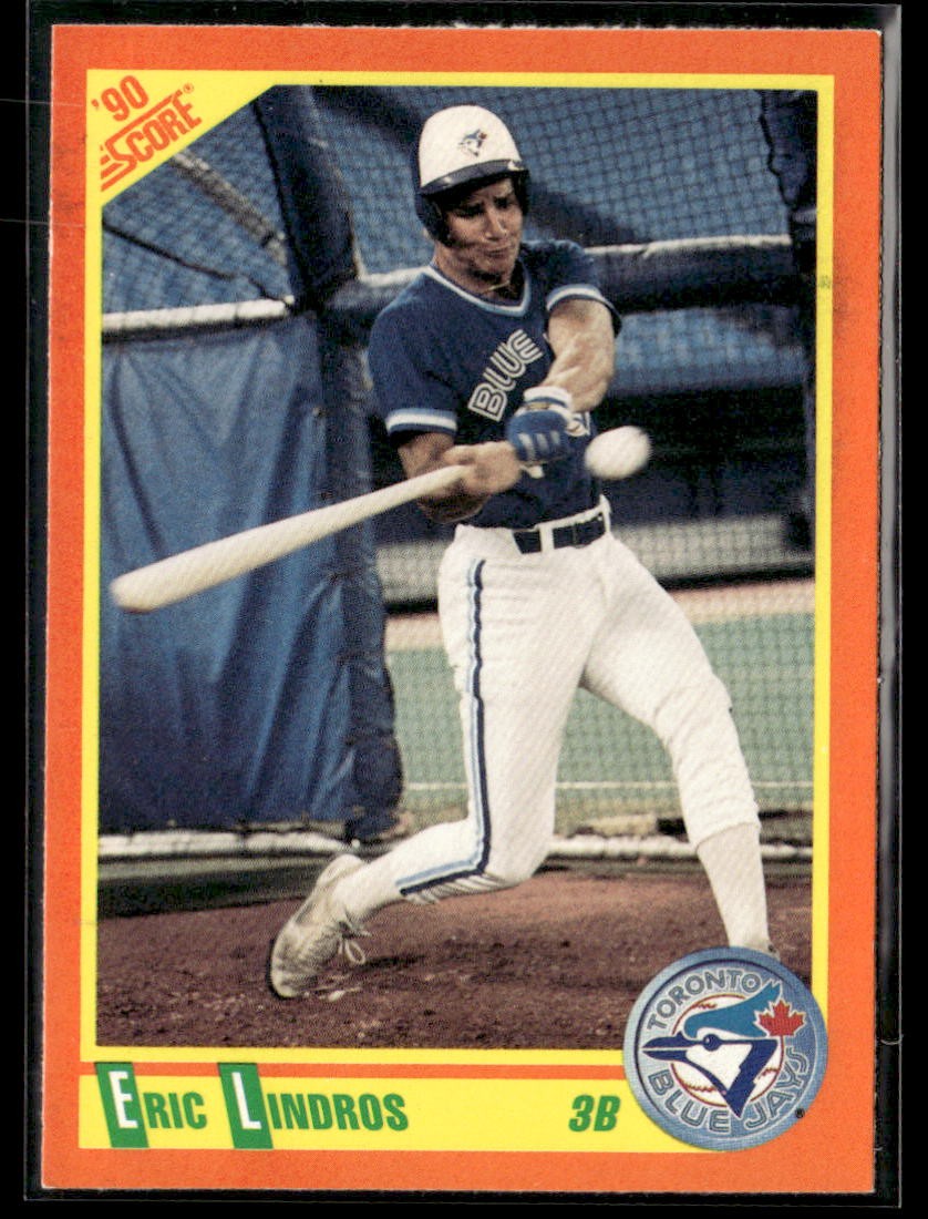 1990 Score  Rookie Update Traded Eric Lindros #100 EX Blue Jays Rookie Card