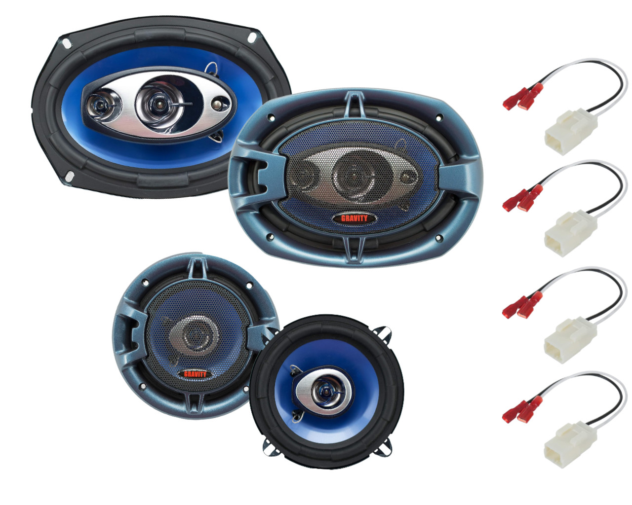 Gravity Front-Rear Door Speaker Upgrade for 2002-2008 Dodge Ram 1500