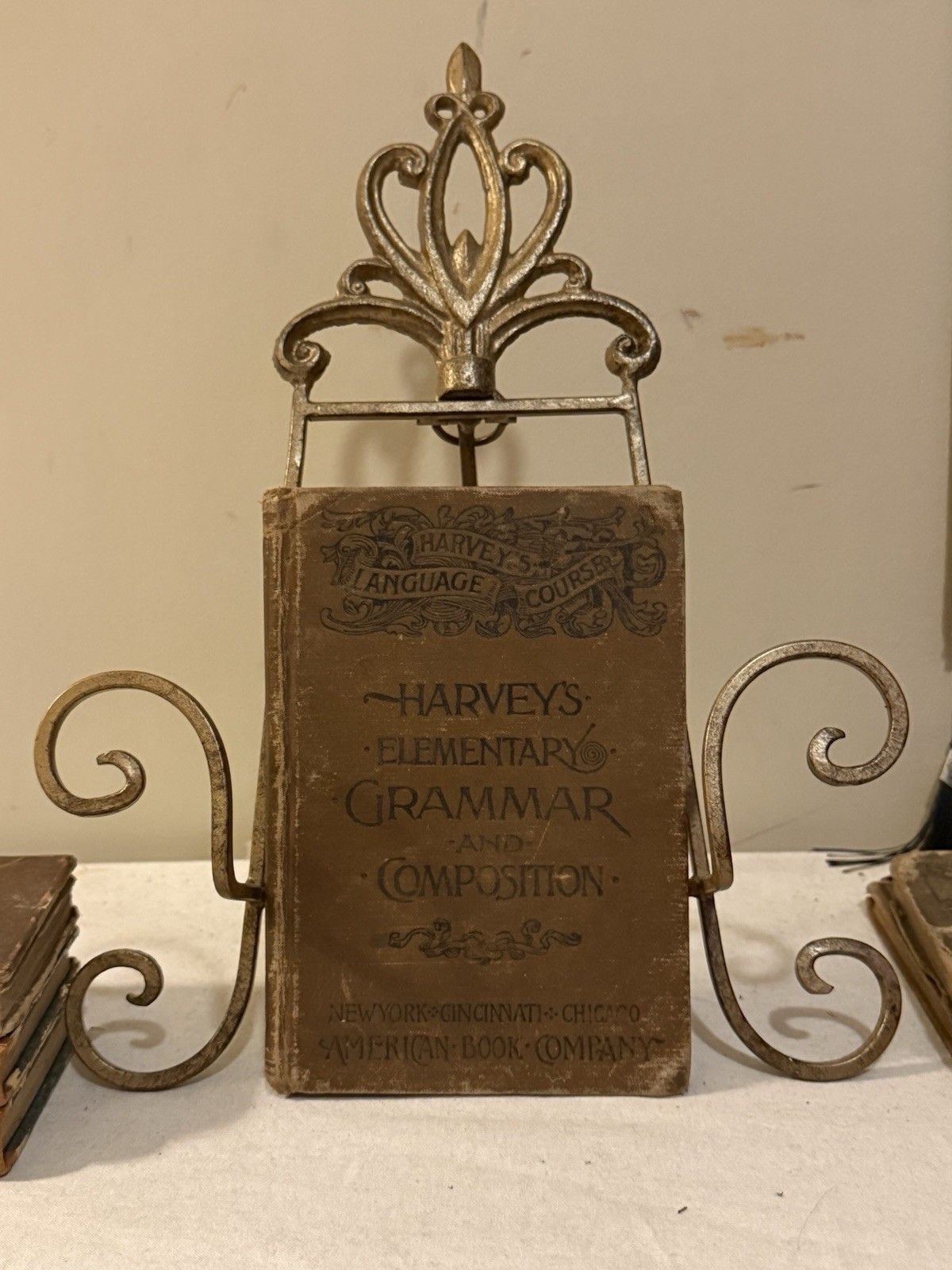 Antique Harvey\'s Elementary Grammar and Composition American Book Company 1890s