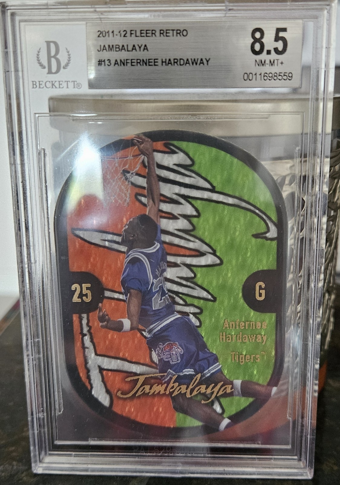 2011-12 Fleer Retro Anfernee Hardaway #13 Jambalaya SSP Die-Cut BGS 8.5 