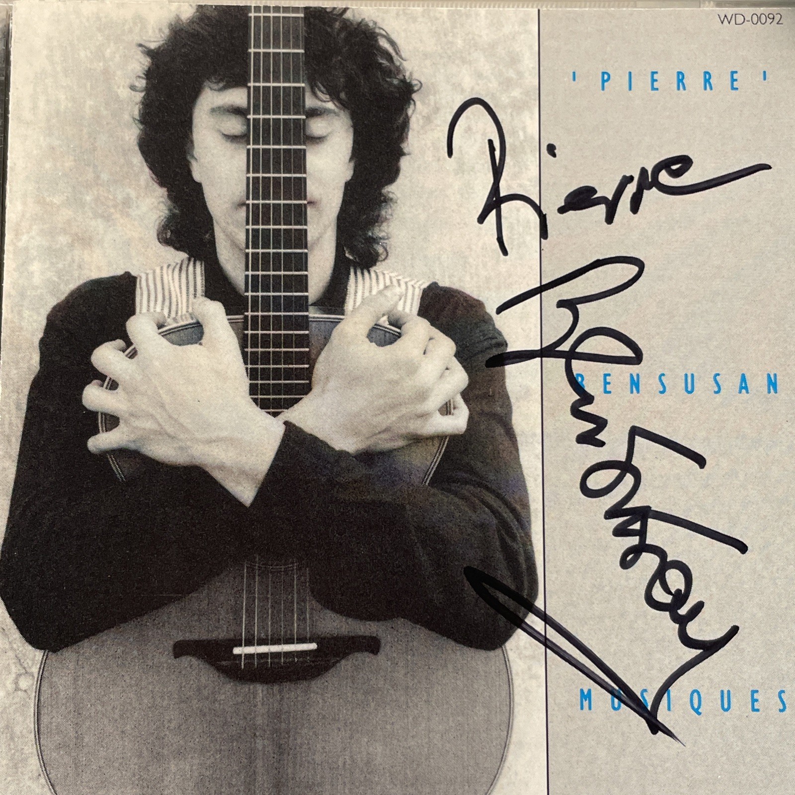 Pierre Bensusan Signed Musiques CD French Jazz Folk DADGAD Guitar Virtuoso 1987