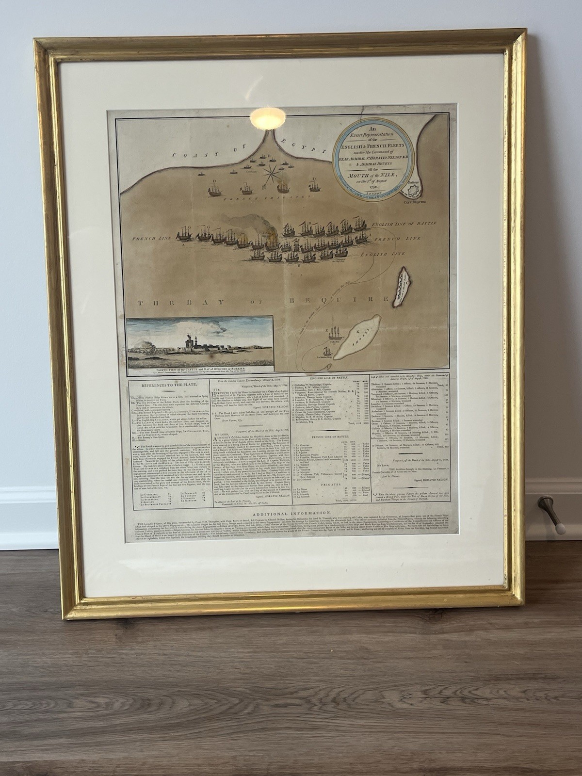 An Exact Representation of the English & French Fleets off of the Nile, 1798 An Exact Representation of the English & French Fleets off of the Nile, 1798