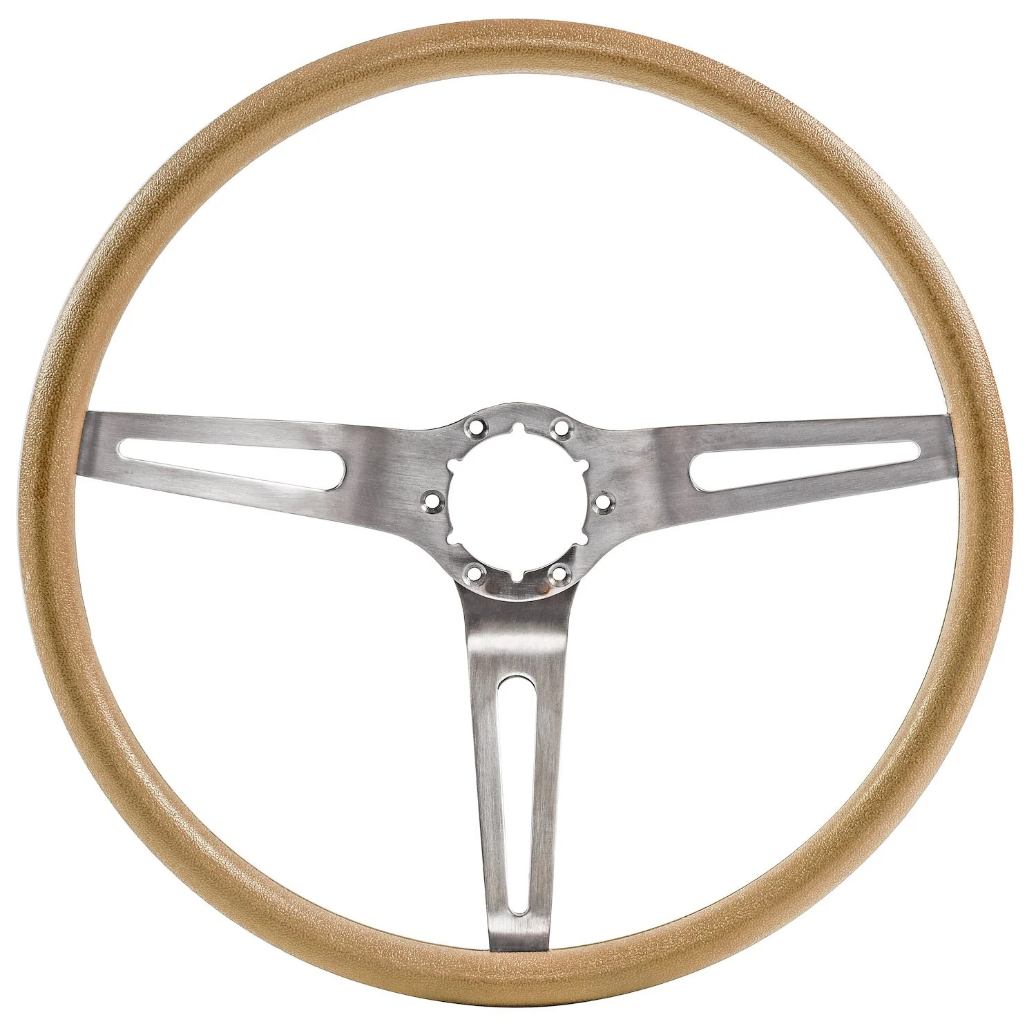 JEGS 3-Spoke Comfort Grip Steering Wheel Fits Select 1967-1972 Chevrolet Cars &