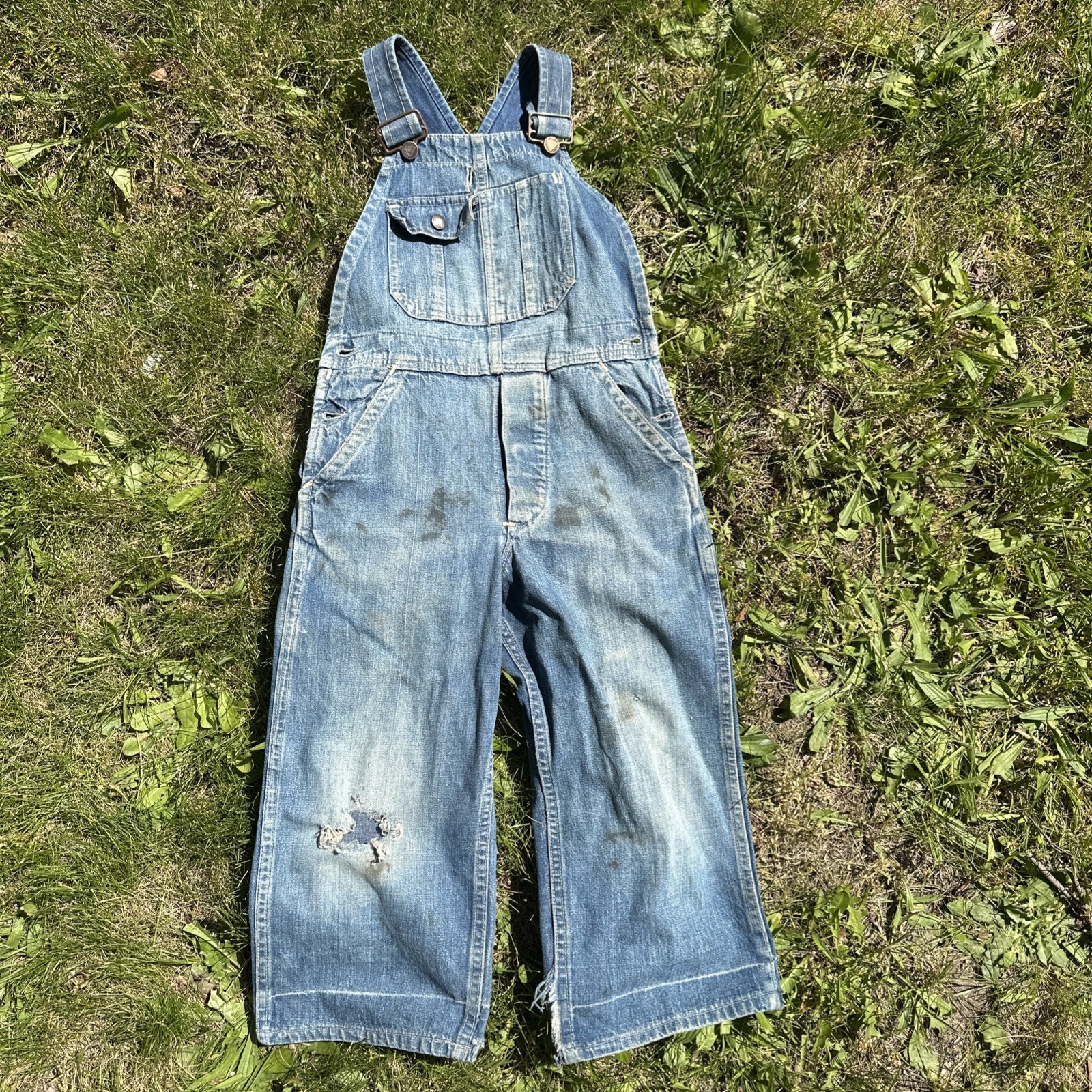 Vintage 40s 50s Sears? Workwear Kids Denim Overalls Parva Buckles Selvedge Vintage 40s 50s Sears? Workwear Kids Denim Overalls Parva Buckles Selvedge