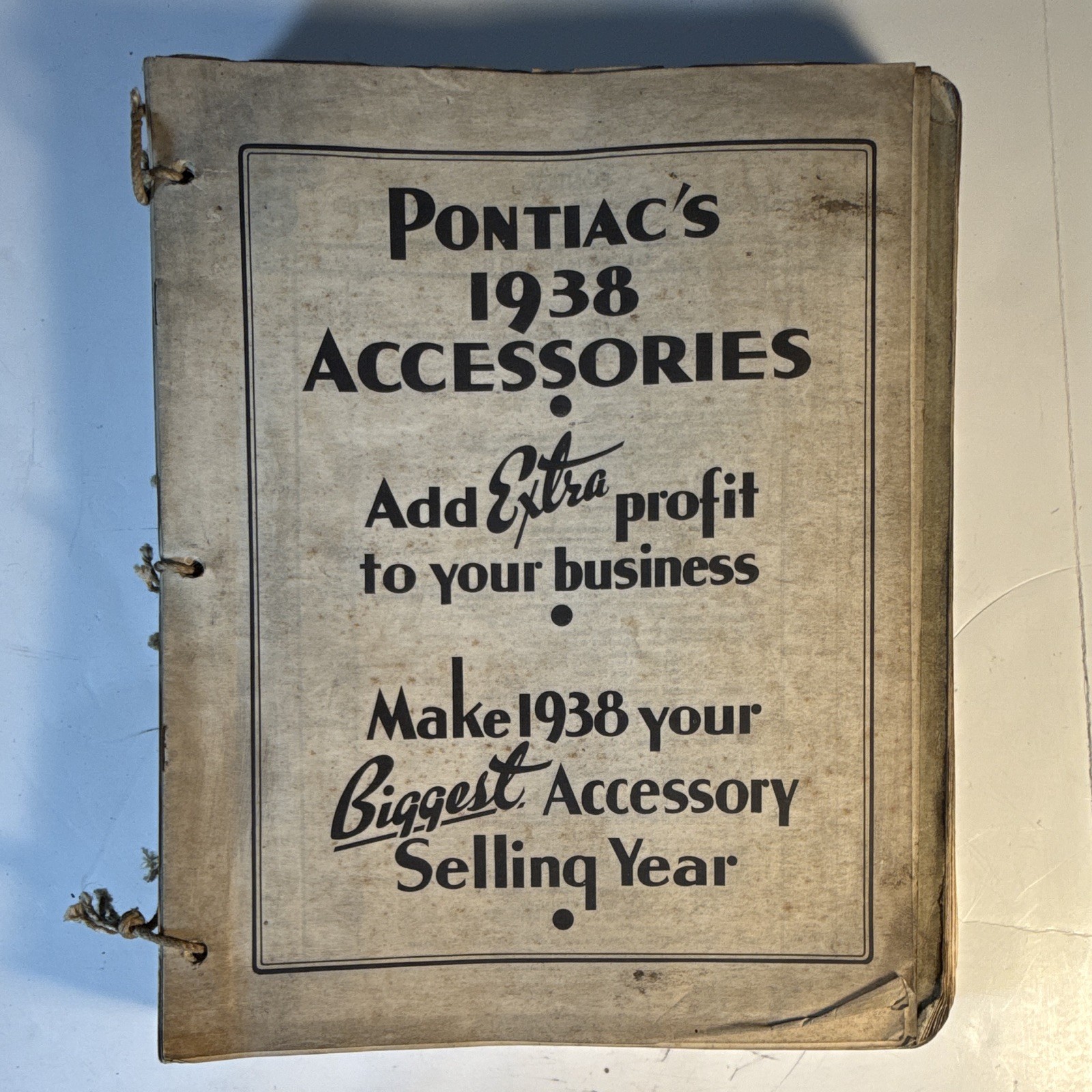 1937 1938 Pontiac Oakland Master Parts Book Dealer Catalog Original GM Vintage