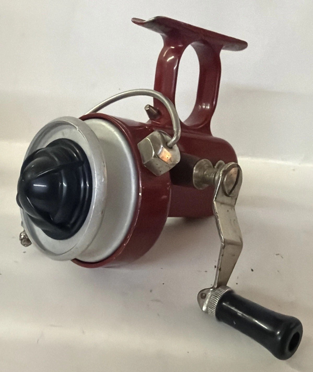 Vintage RED Martin Model 27 A Spinning Reel (Precision Mohawk)- Works Great