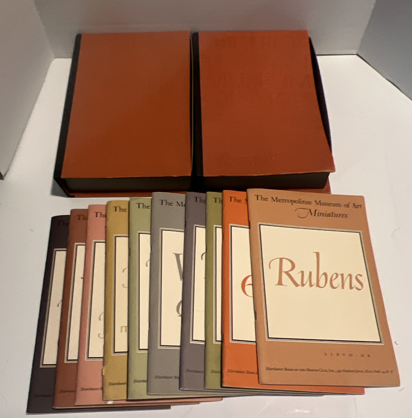 Vintage 1952-53 The Metropolitan Museum of Art Album of Miniatures Set 10 Books