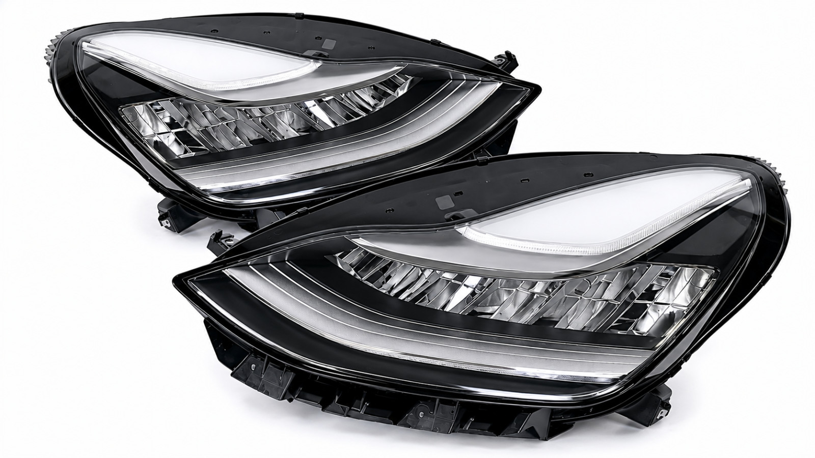 2017-2022 Tesla Model 3 Y LH RH LED Headlight Set OEM LED Reflector Pair Genuine