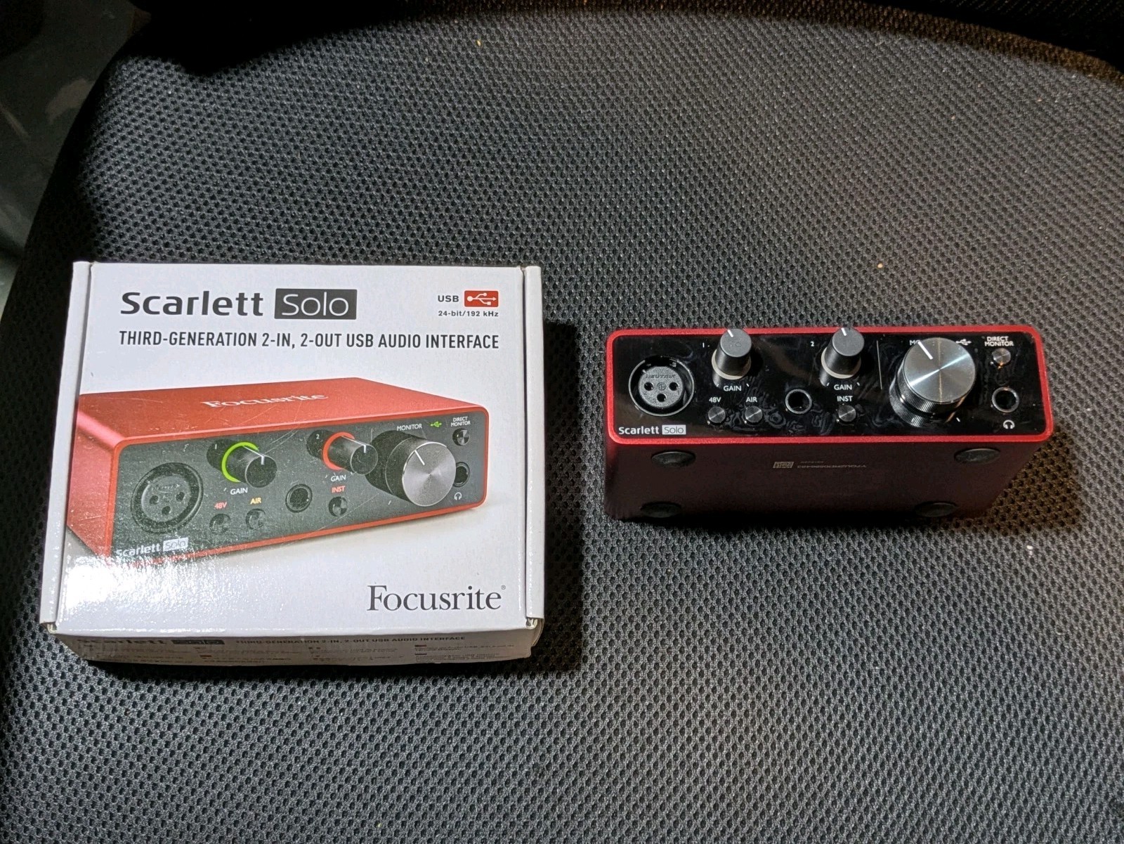Focusrite Scarlett Solo USB Audio Interface 3rd Gen - Very Good Condition 