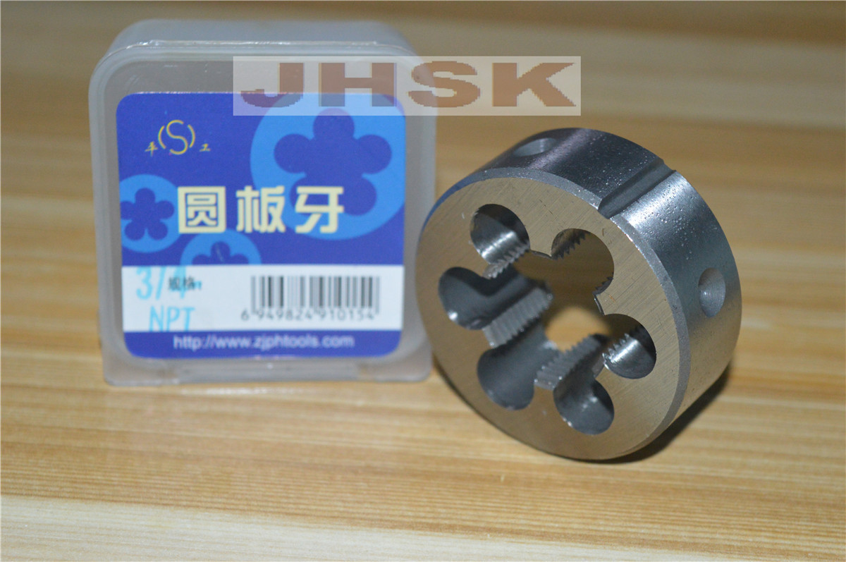 3/4 - 14 NPT taper Pipe thread Die 3/4 - 14 HSS  3/4 NPT=Z