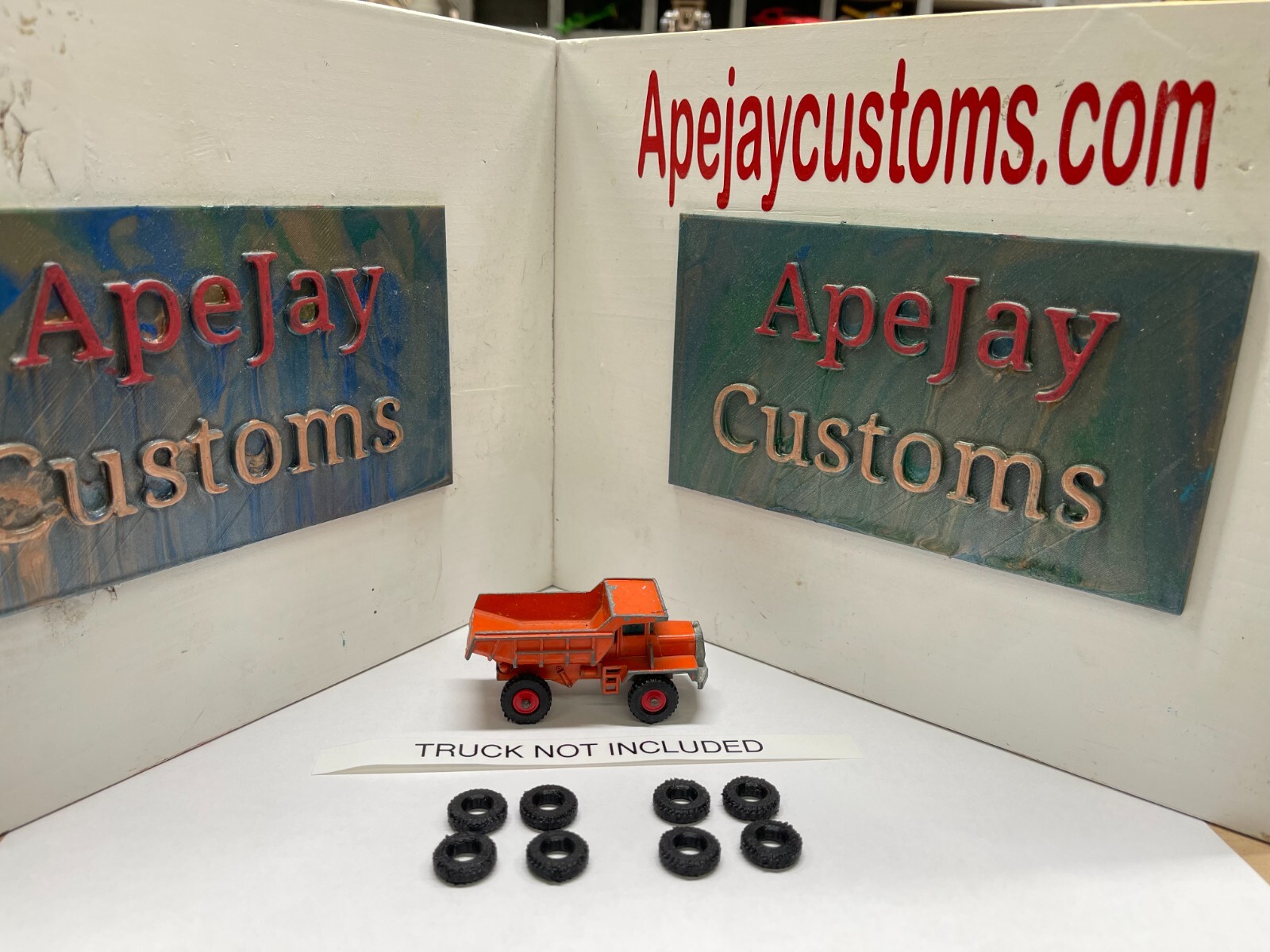 Vintage Matchbox Series Lesney No28 Mack Dump Truck (TIRES ONLY)