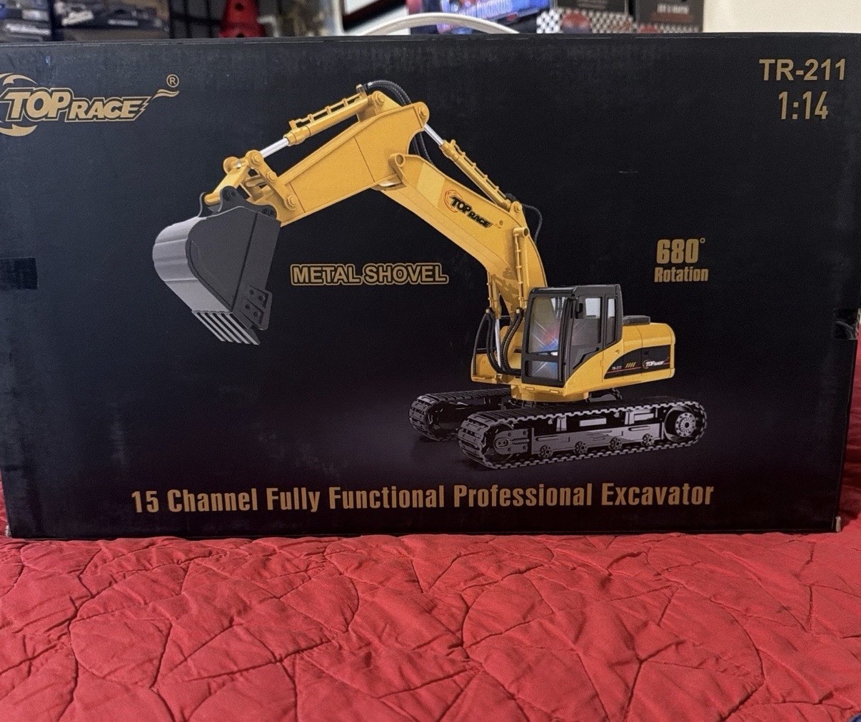 Top Race RC Remote Control Excavator Big Scale 1:14 TR211 New 15 Channel Top Race RC Remote Control Excavator Big Scale 1:14 TR211 New 15 Channel