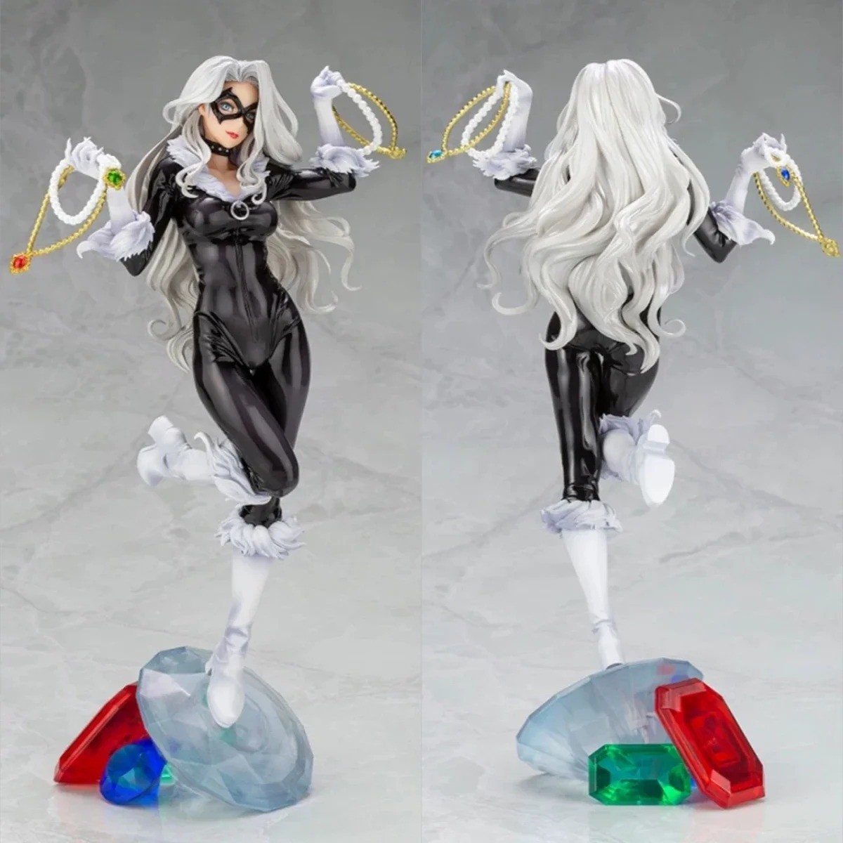 Spider Man Black Cat Felicia Hardy 25cm 1/7 Scale PVC Figure Statue Display Toy
