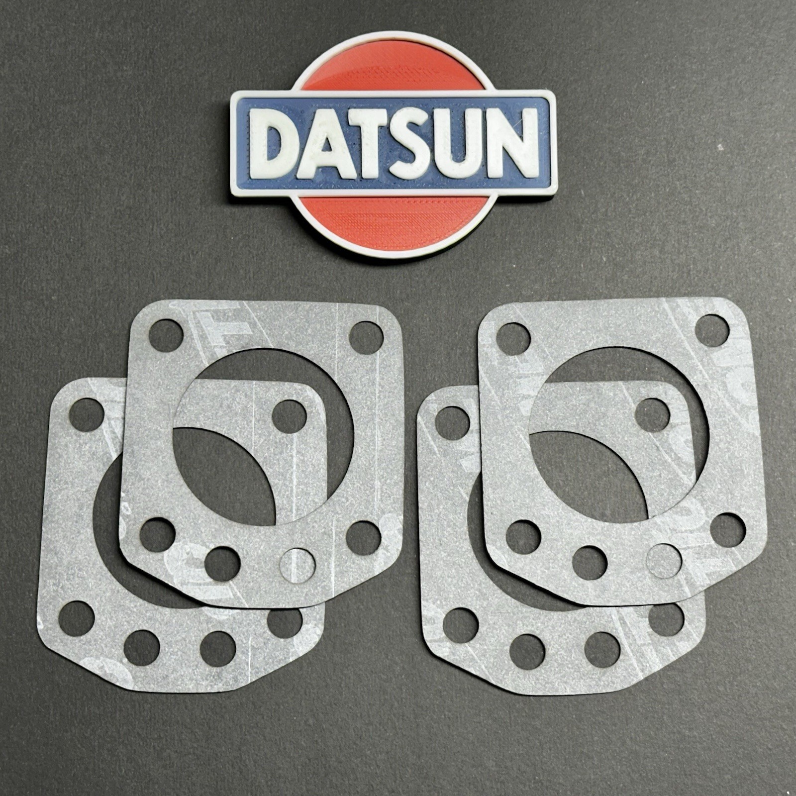 1972-73 E88 Datsun 240z Carburetor Spacer Insulator Base Gasket Set x4 USA 1972-73 E88 Datsun 240z Carburetor Spacer Insulator Base Gasket Set x4 USA