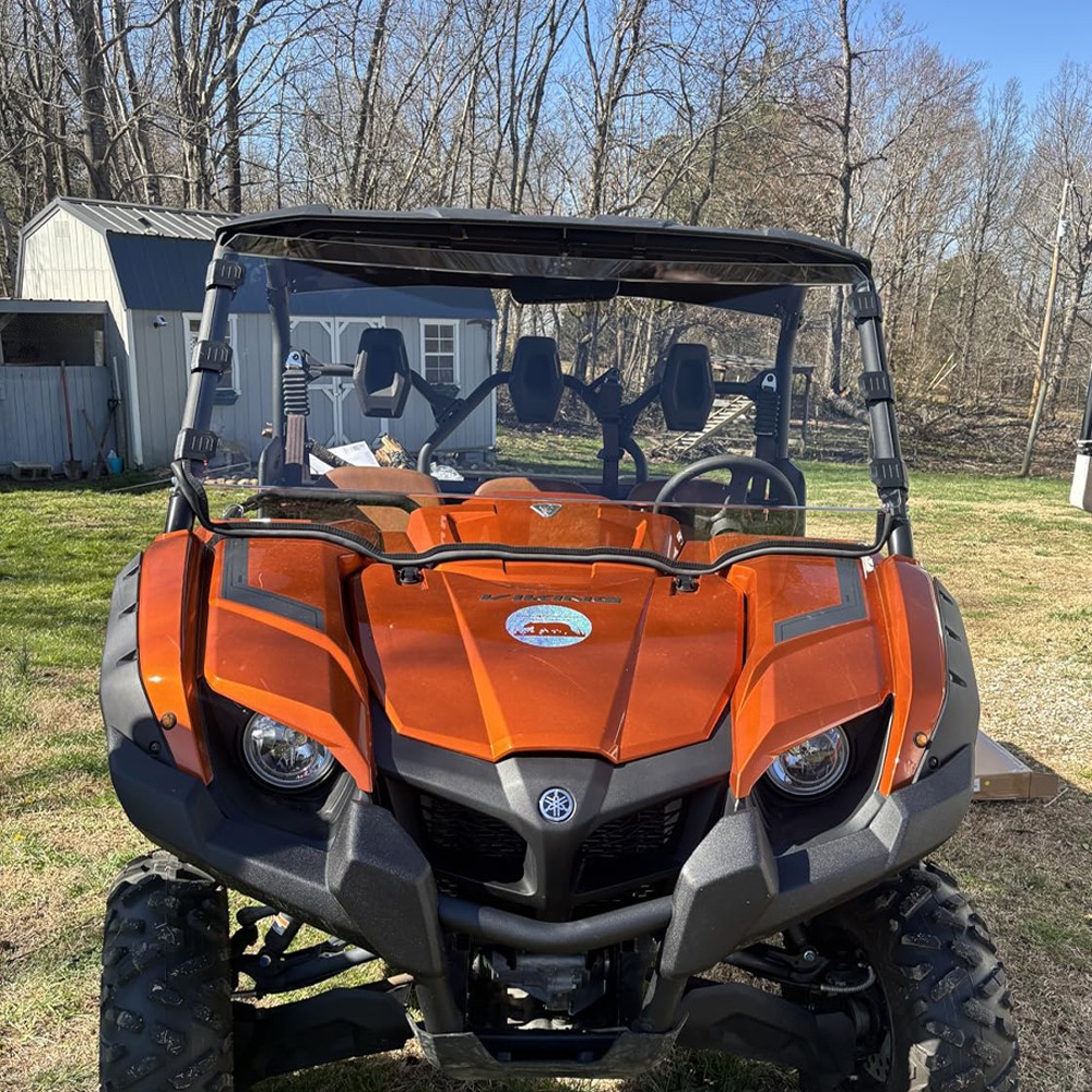 Scratch Resistant Front Windshield Full Window for 2014+ Yamaha Viking/Viking VI