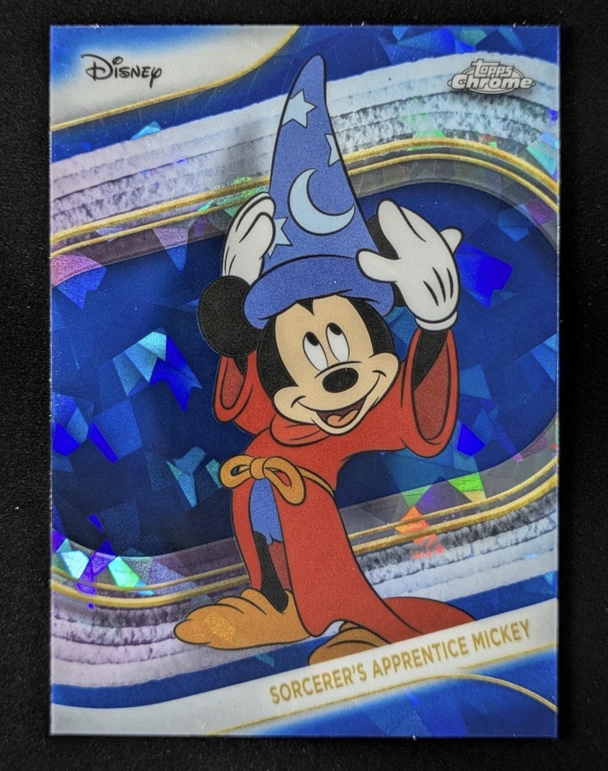 2025 Disney Topps Chrome SORCERER\'S APPRENTICE MICKEY Sapphire SP Fantasia #190