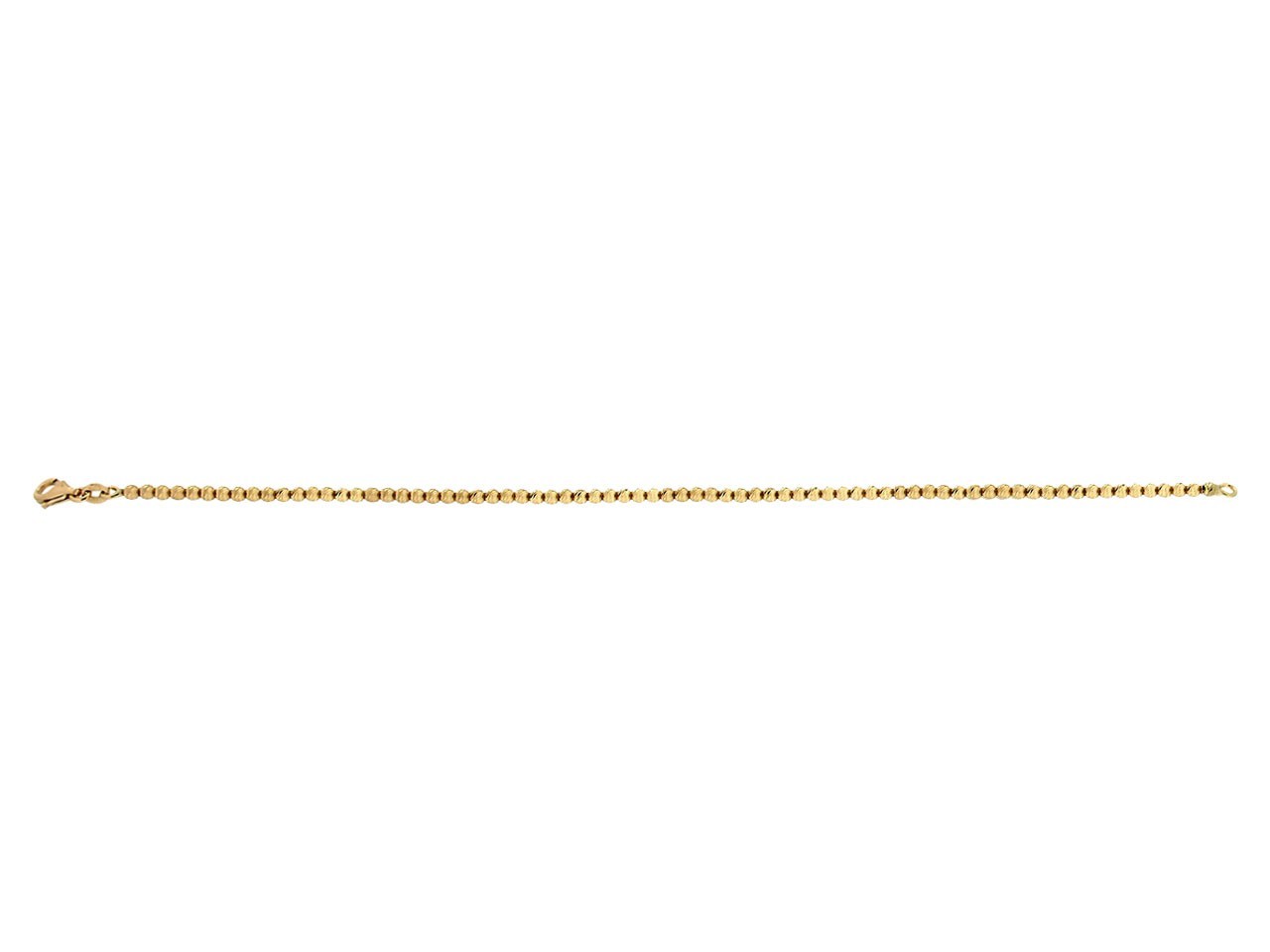 Ball Bracelet 2.7mm, 750 Yellow Gold Solid, 19cm, Gift