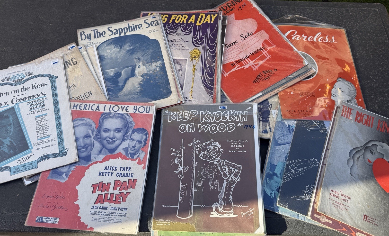 Lot of 48 Pieces Vintage Antique SHEET MUSIC 1903-1967 20’s,30’s, 40’s,50’s,60’s