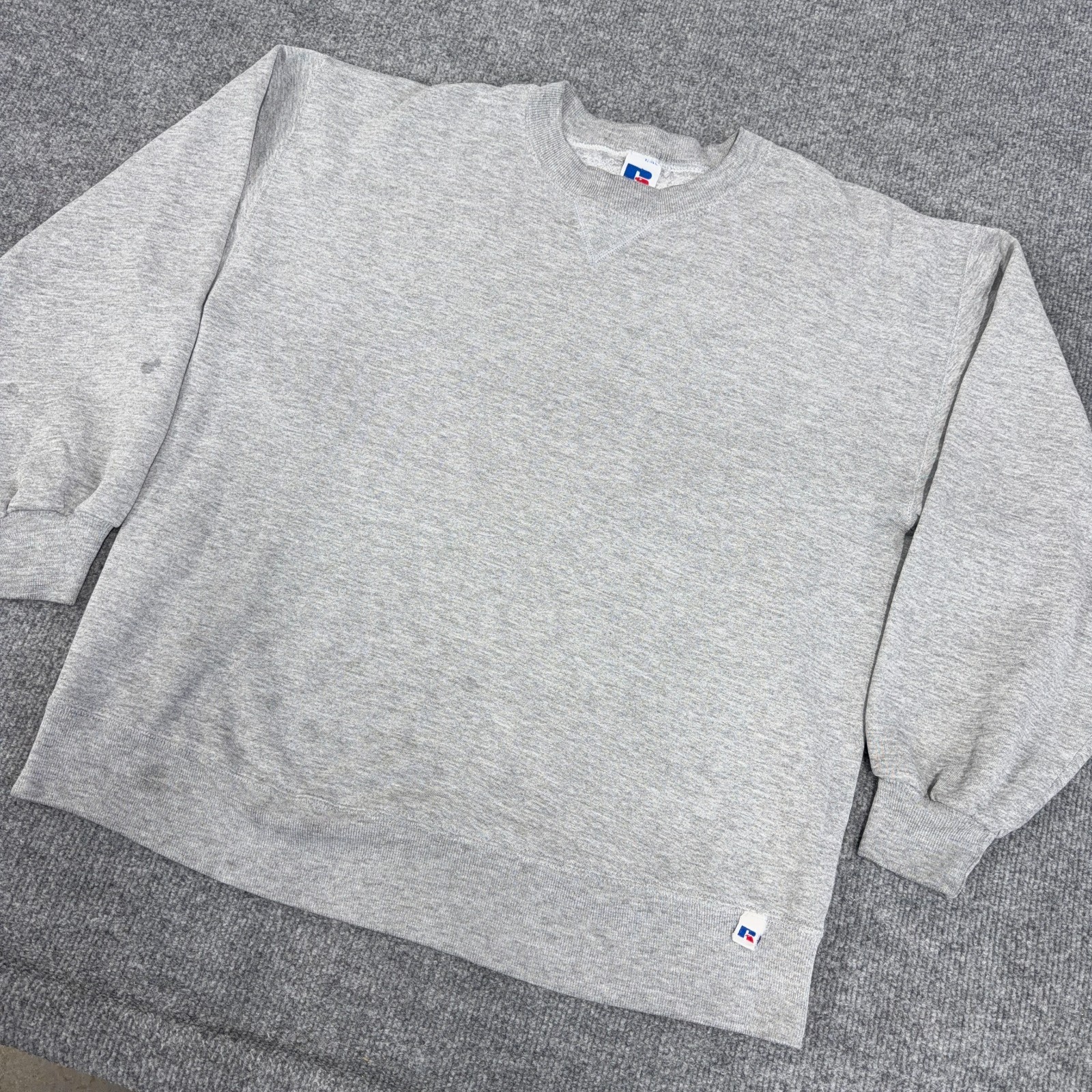Vintage Russell Athletic Sweatshirt Men Large Made in USA 90s Gray Crewneck READ Vintage Russell Athletic Sweatshirt Men Large Made in USA 90s Gray Crewneck READ