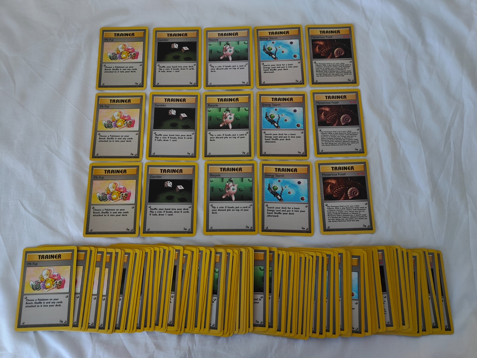 120x Pokemon Cards WOTC Fossil Set Vintage Trainer Bundle Excellent NM 120x Pokemon Cards WOTC Fossil Set Vintage Trainer Bundle Excellent NM
